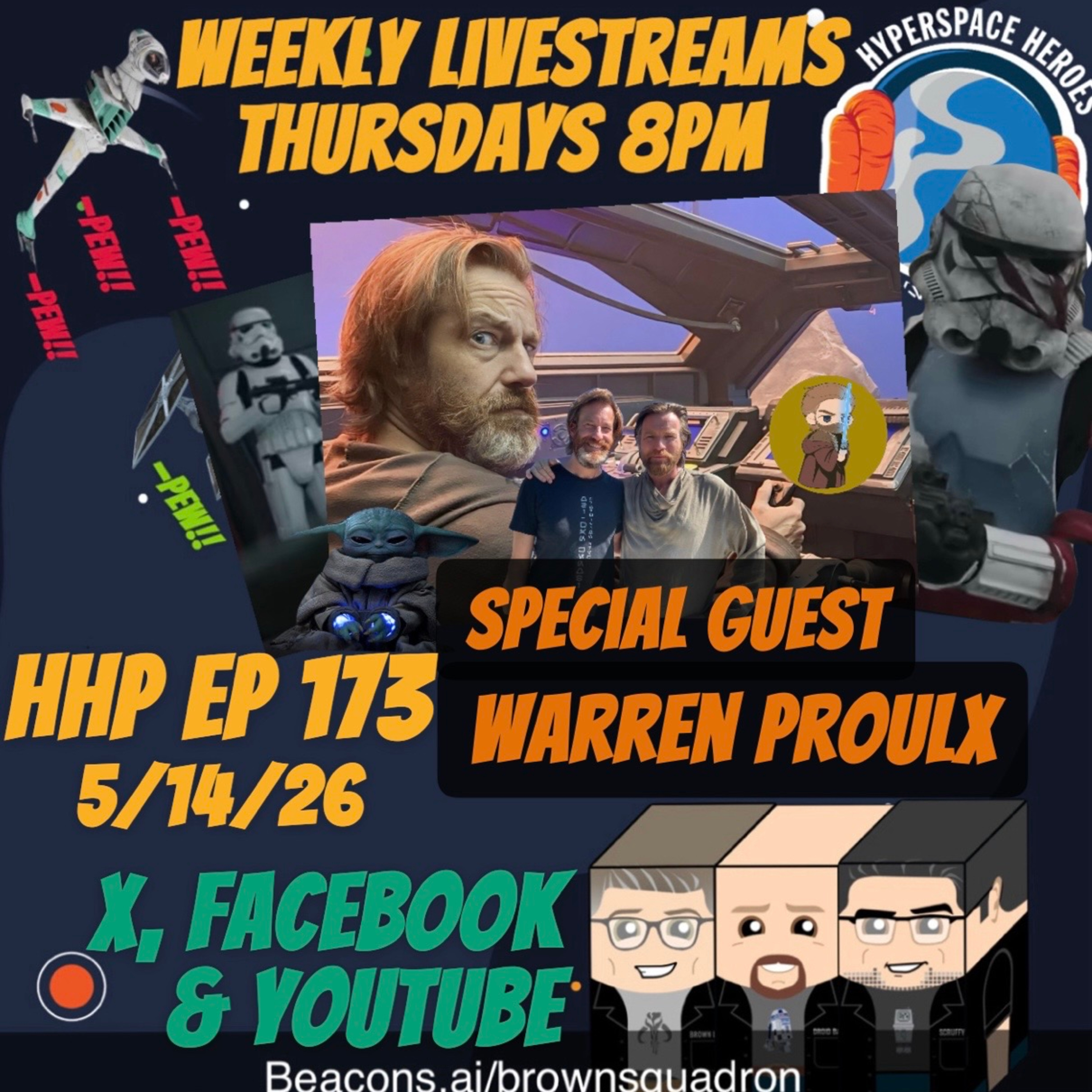 Hyperspace Heroes Podcast Episode 173 - Warren Proulx episode artwork