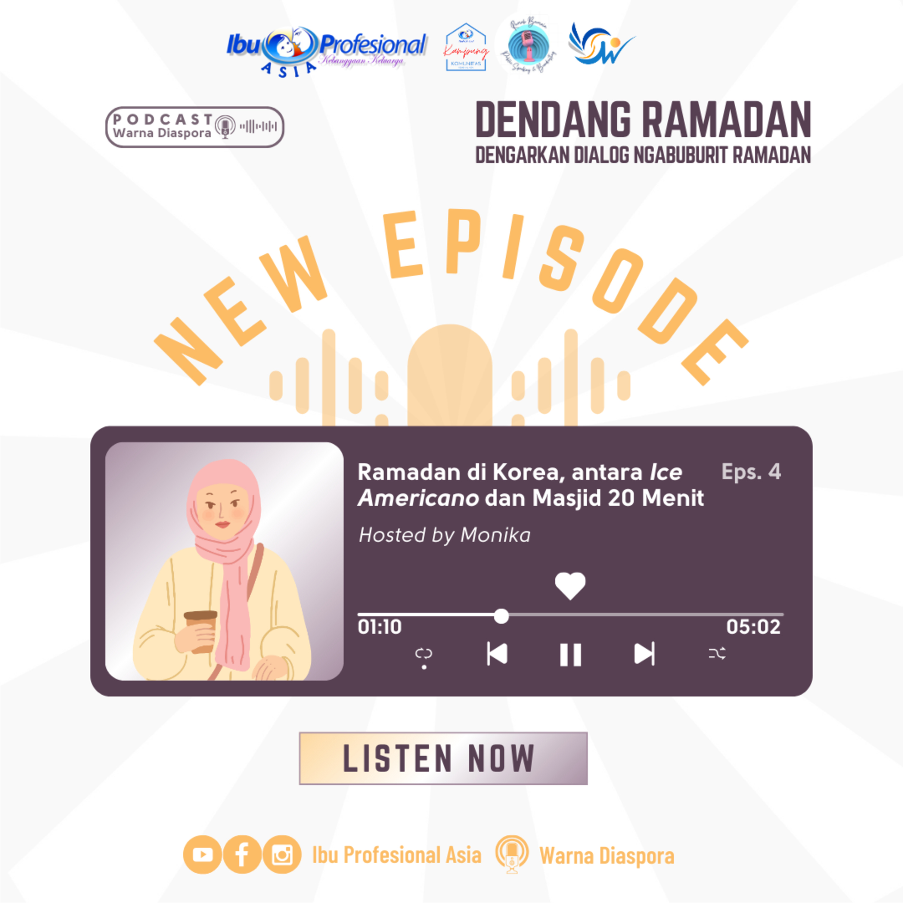 Dendang Ramadan Eps 4: Ramadan di Korea, antara Ice Americano dan Masjid 20 Menit episode artwork