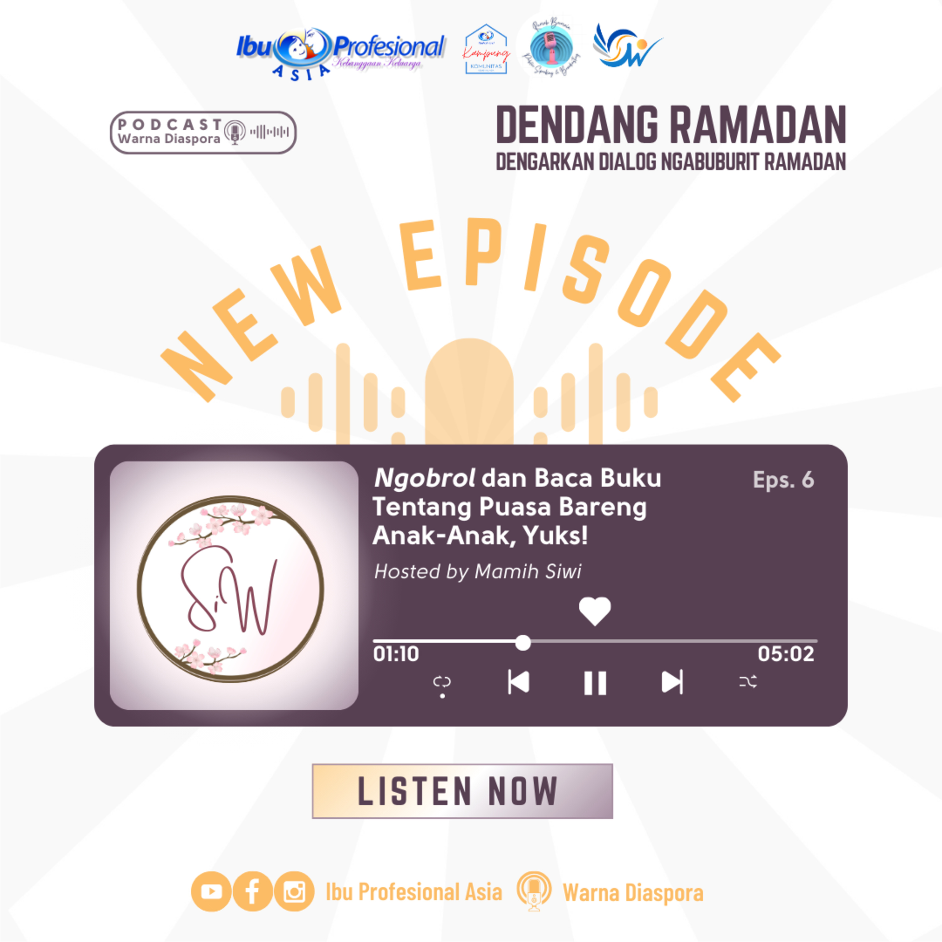 Dendang Ramadan Eps 6: Ngobrol dan Baca Buku Tentang Puasa Bareng Anak-Anak, Yuks! episode artwork