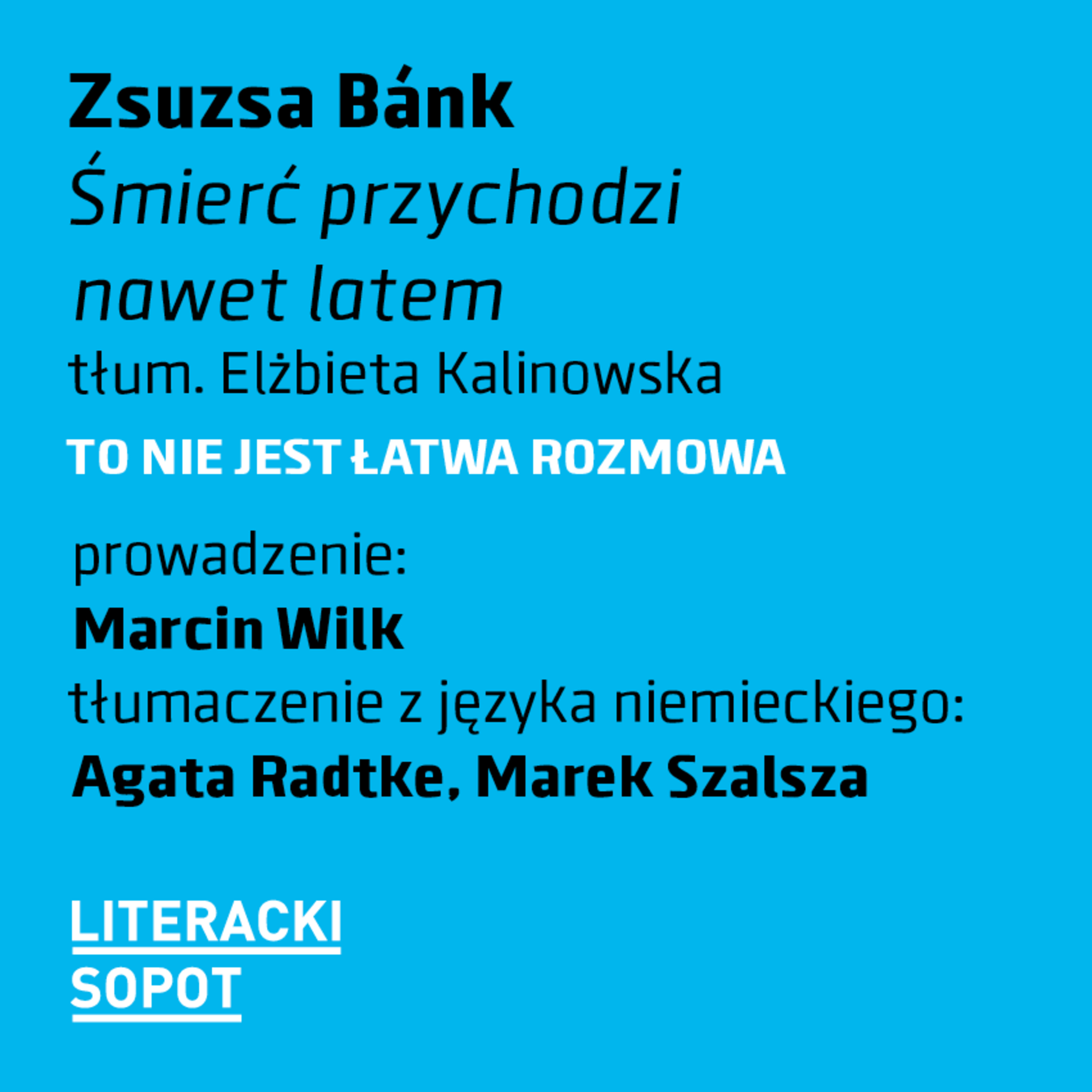 LS2023 | Zsuzsa Bánk episode artwork