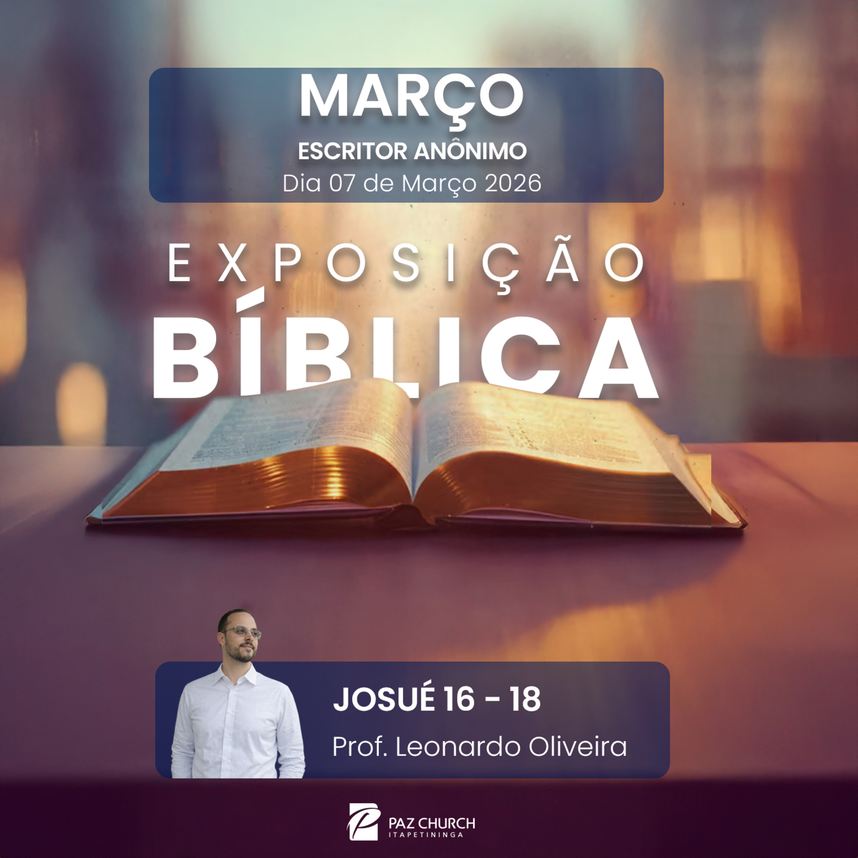 Exposição Bíblica - Josué 16 - 18 episode artwork