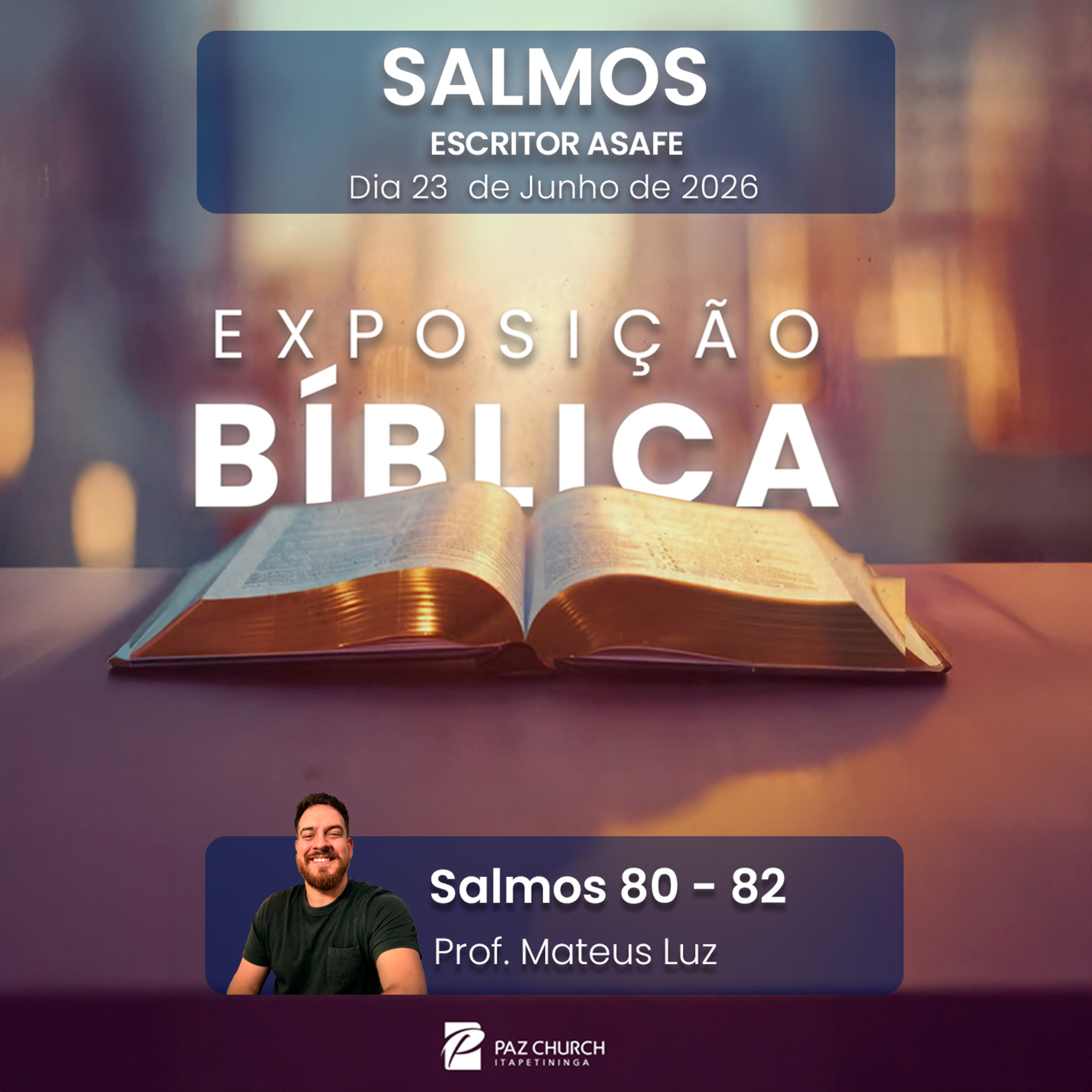 Exposição Bíblica - Salmos 80 - 82 episode artwork