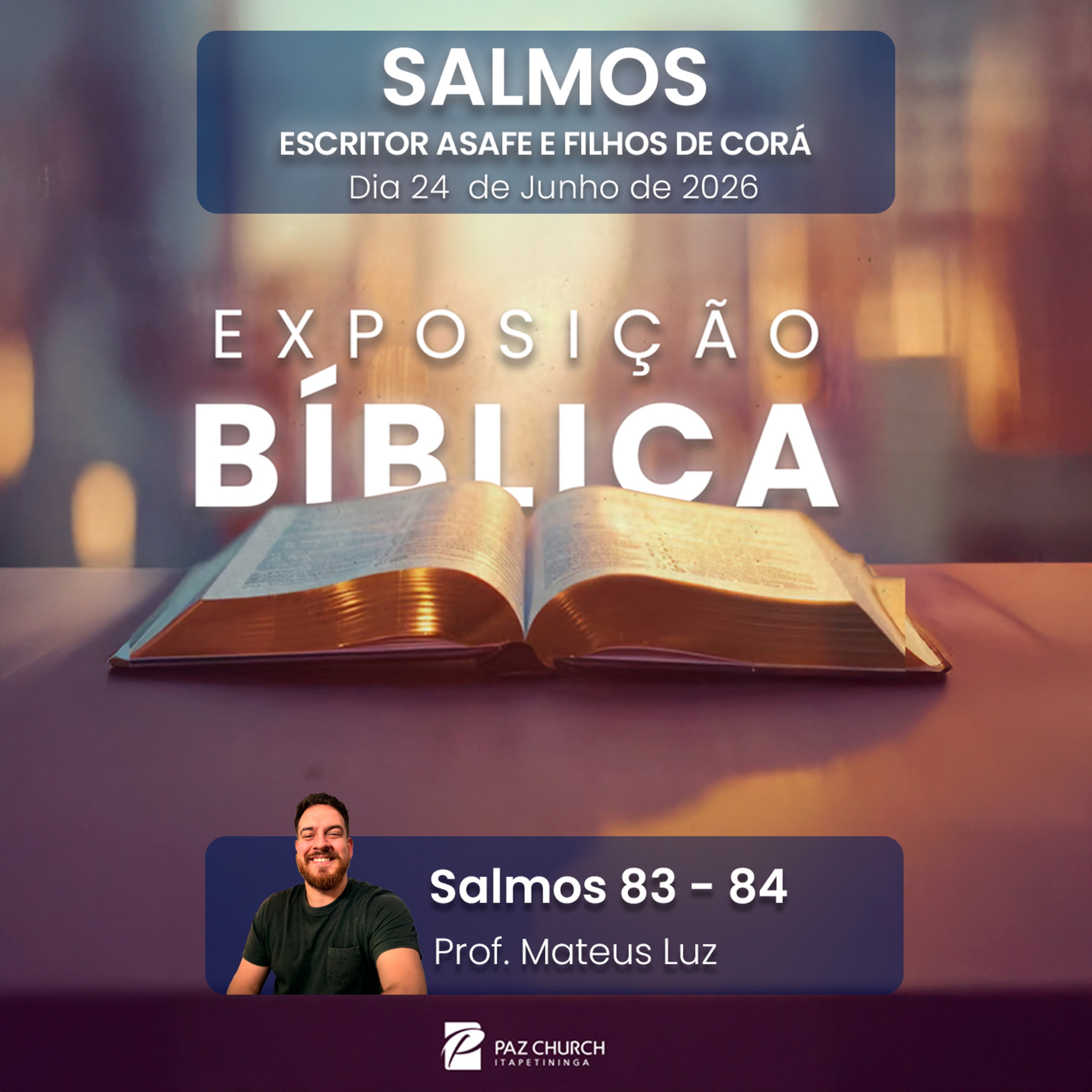 Exposição Bíblica - Salmos 83 - 84 episode artwork