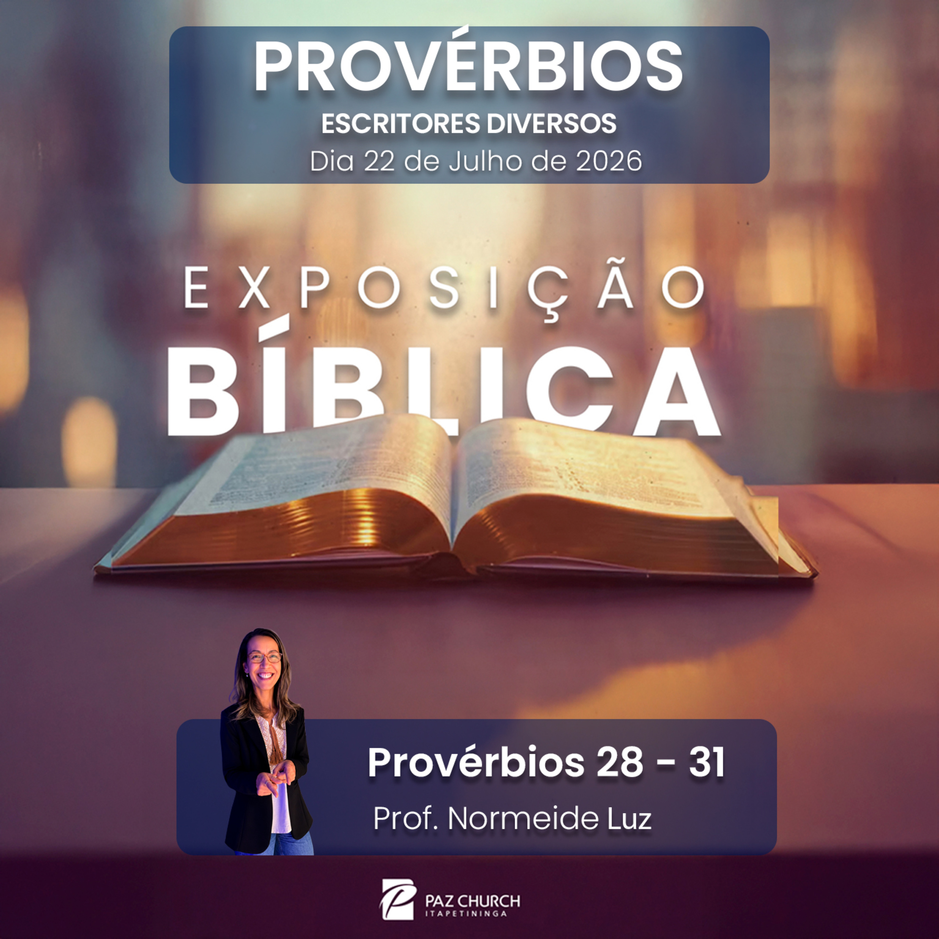 Exposição Bíblica - Provérbios 28-31 episode artwork