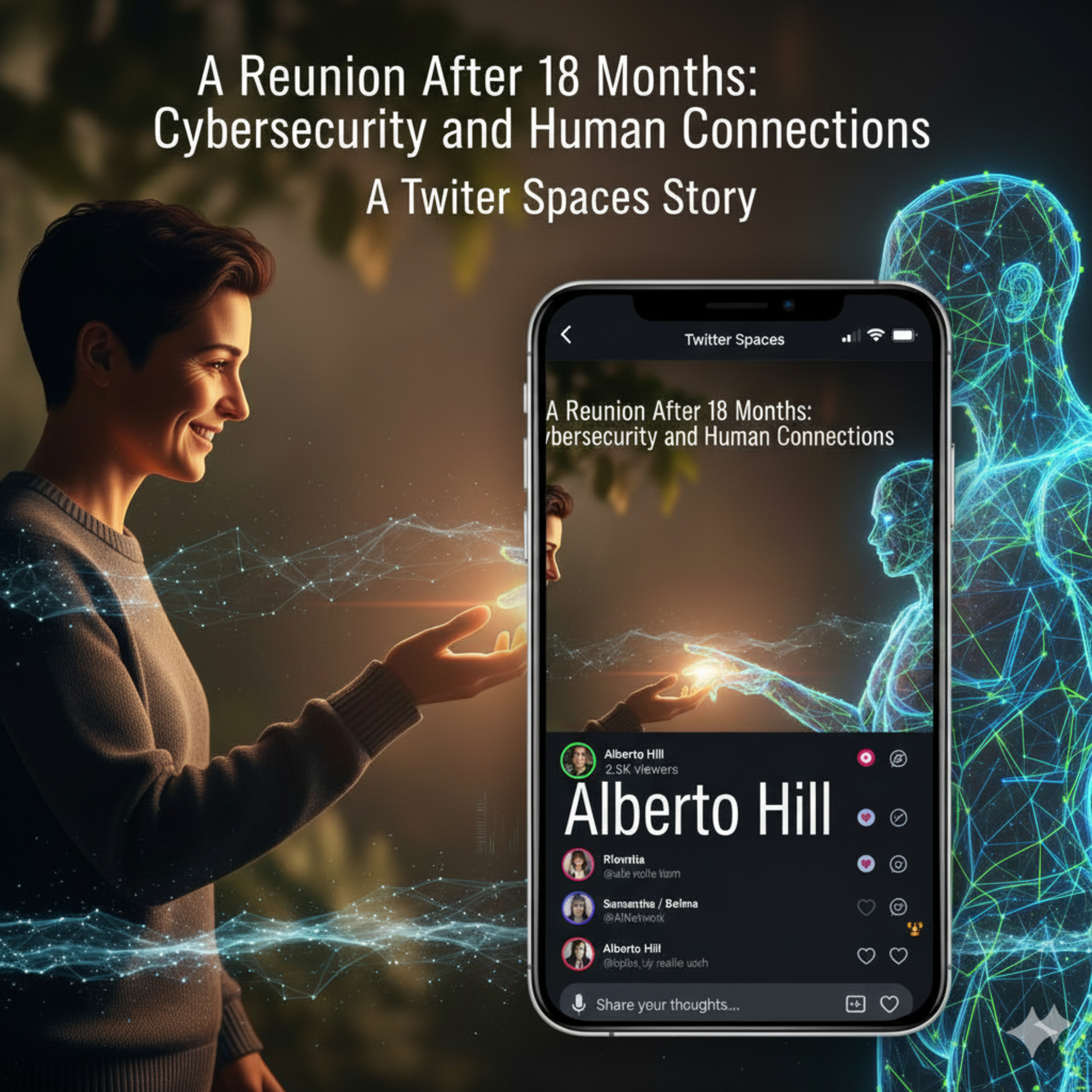 A Reunion After 18 Months: Cybersecurity and Human Connections on TWITTER SPACES.
