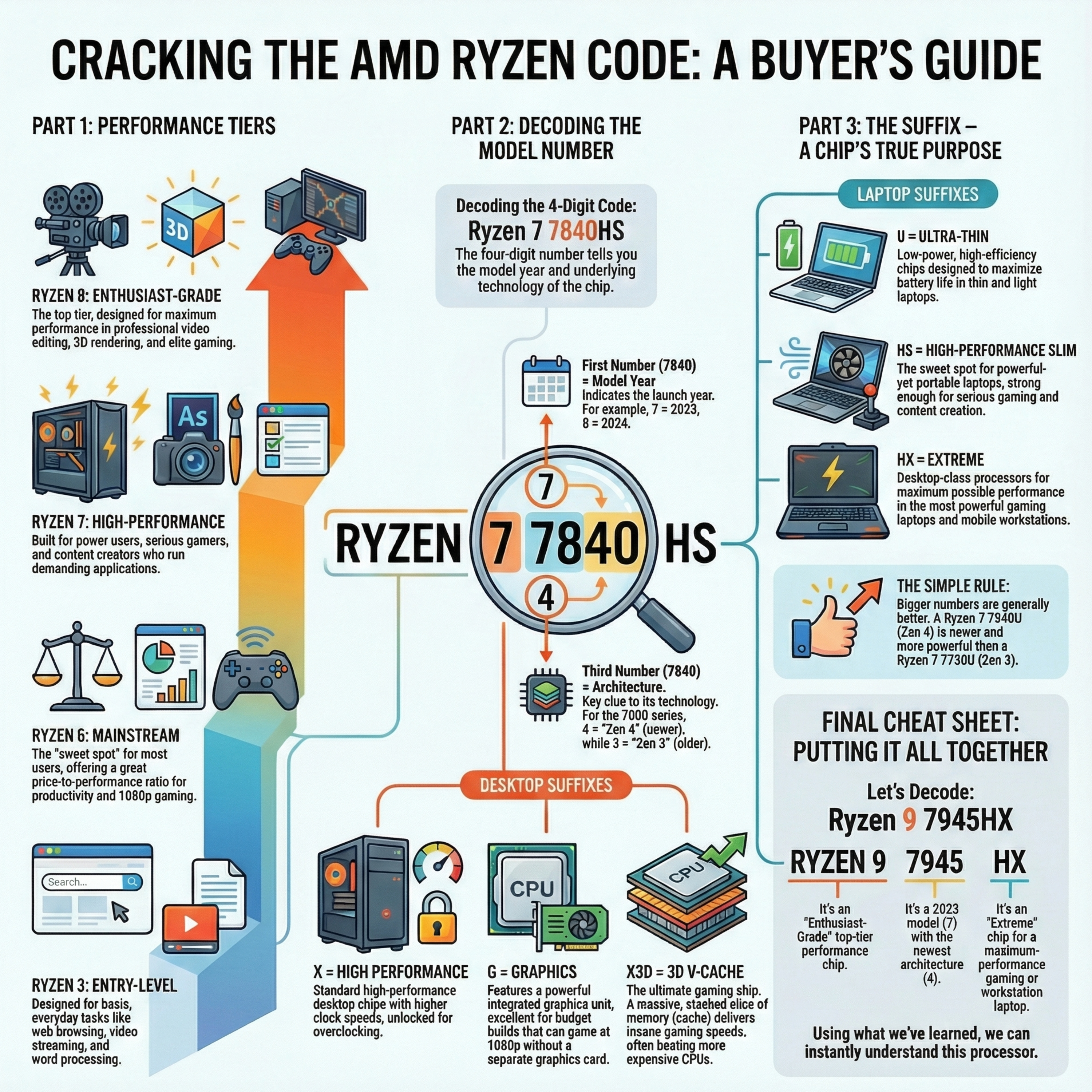 Amd Rgb Code Cracking the AMD Code: What Do 'X3D', 'HS', & 'U' Mean (Deep Dives ...