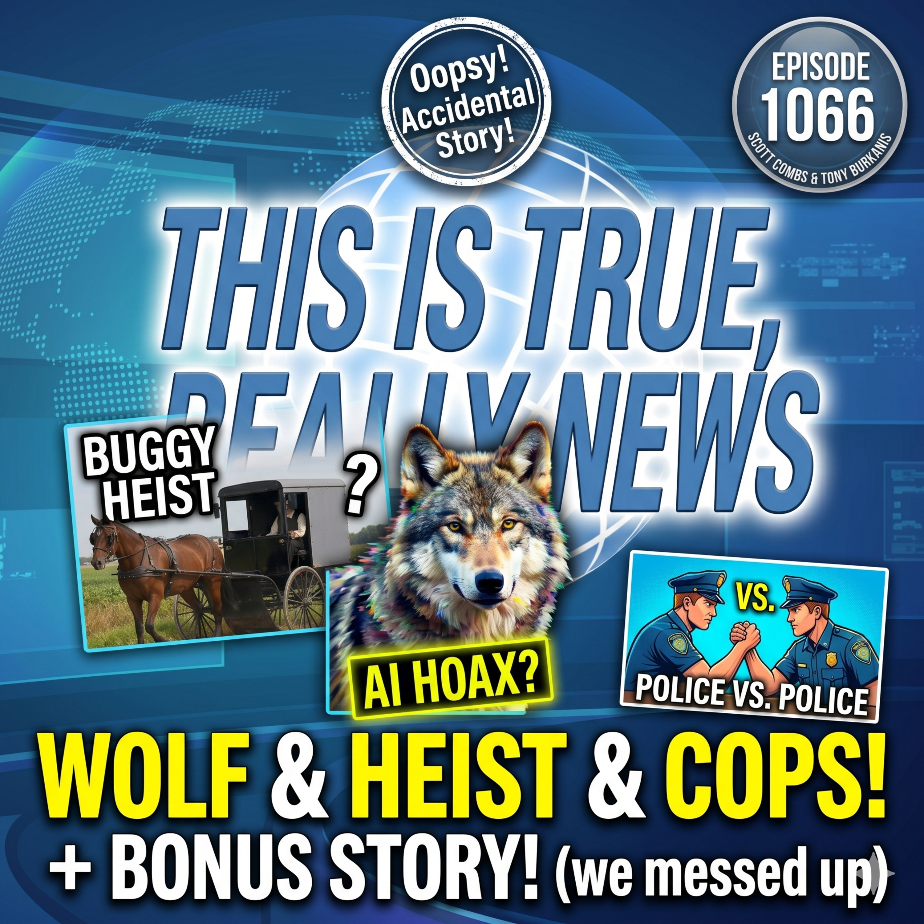 Wolf Escapes Zoo! 🐺 AI Fakes, Amish Buggy Heists, & Police Brawls | TITRN 1066 episode artwork