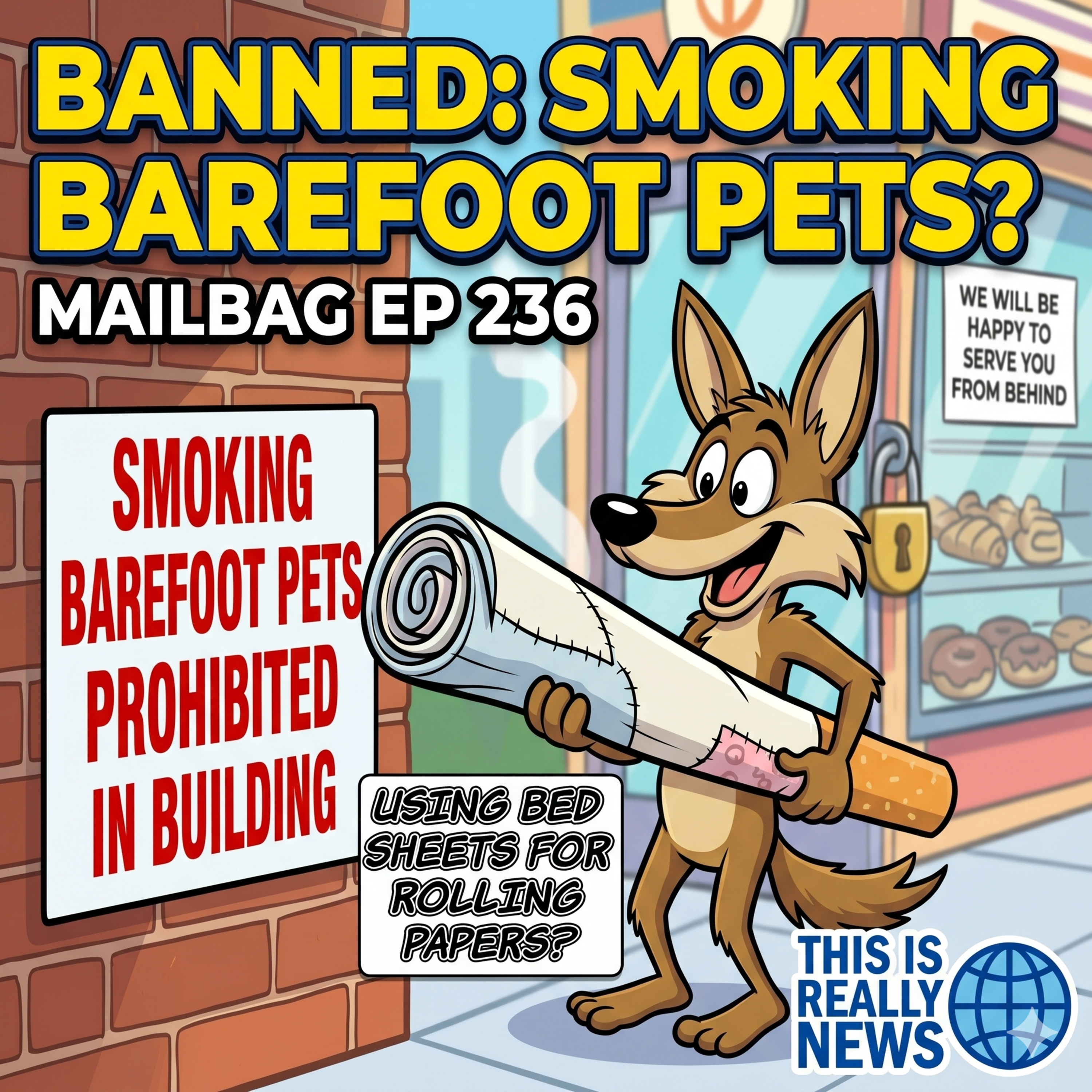 Smoking Barefoot Pets & Giant Cockroaches! | This is True Really News Mailbag Ep 236 episode artwork