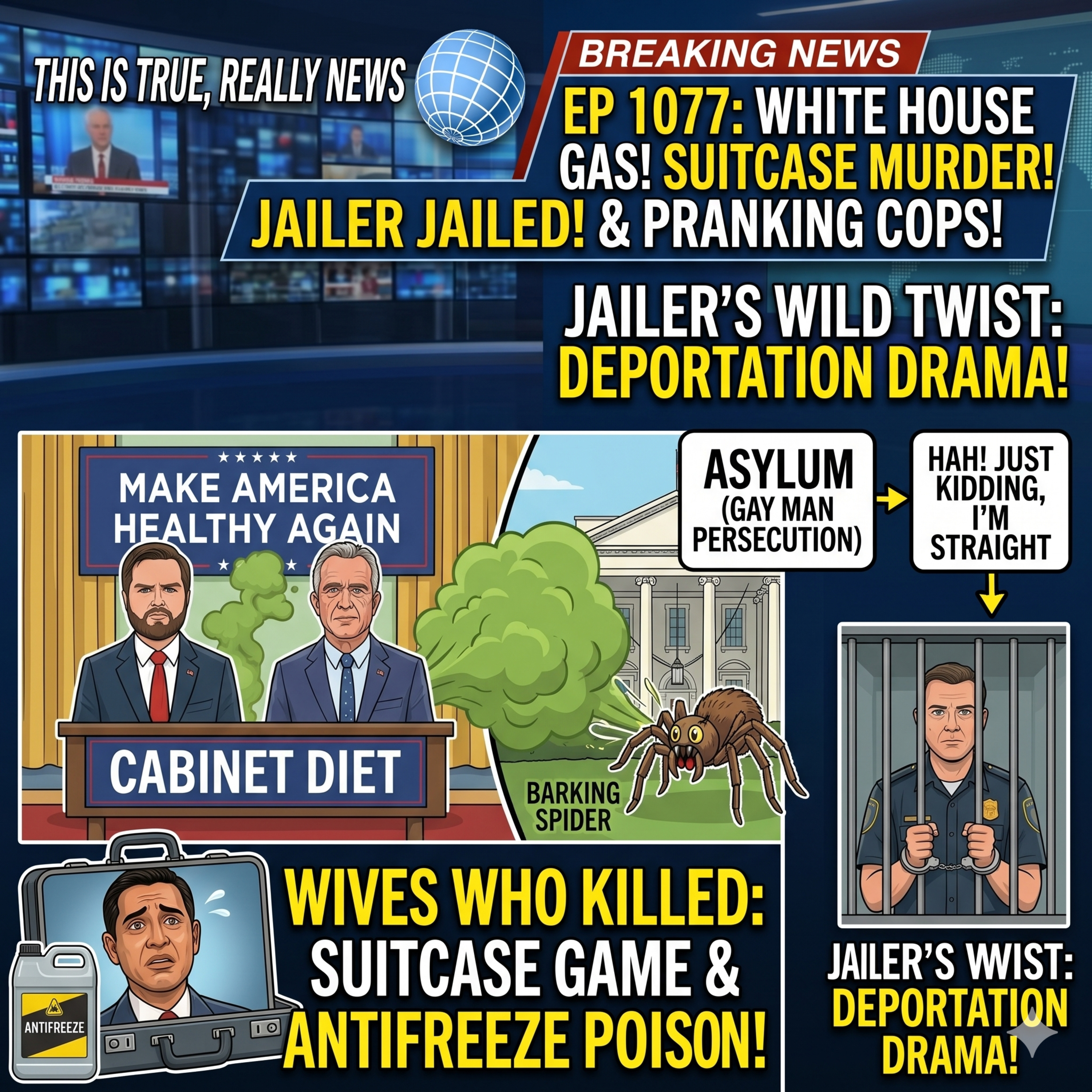 RFK Jr’s Diet Is Ruining White House Air & The Jailer Who Jailed Himself | Ep 1077 episode artwork