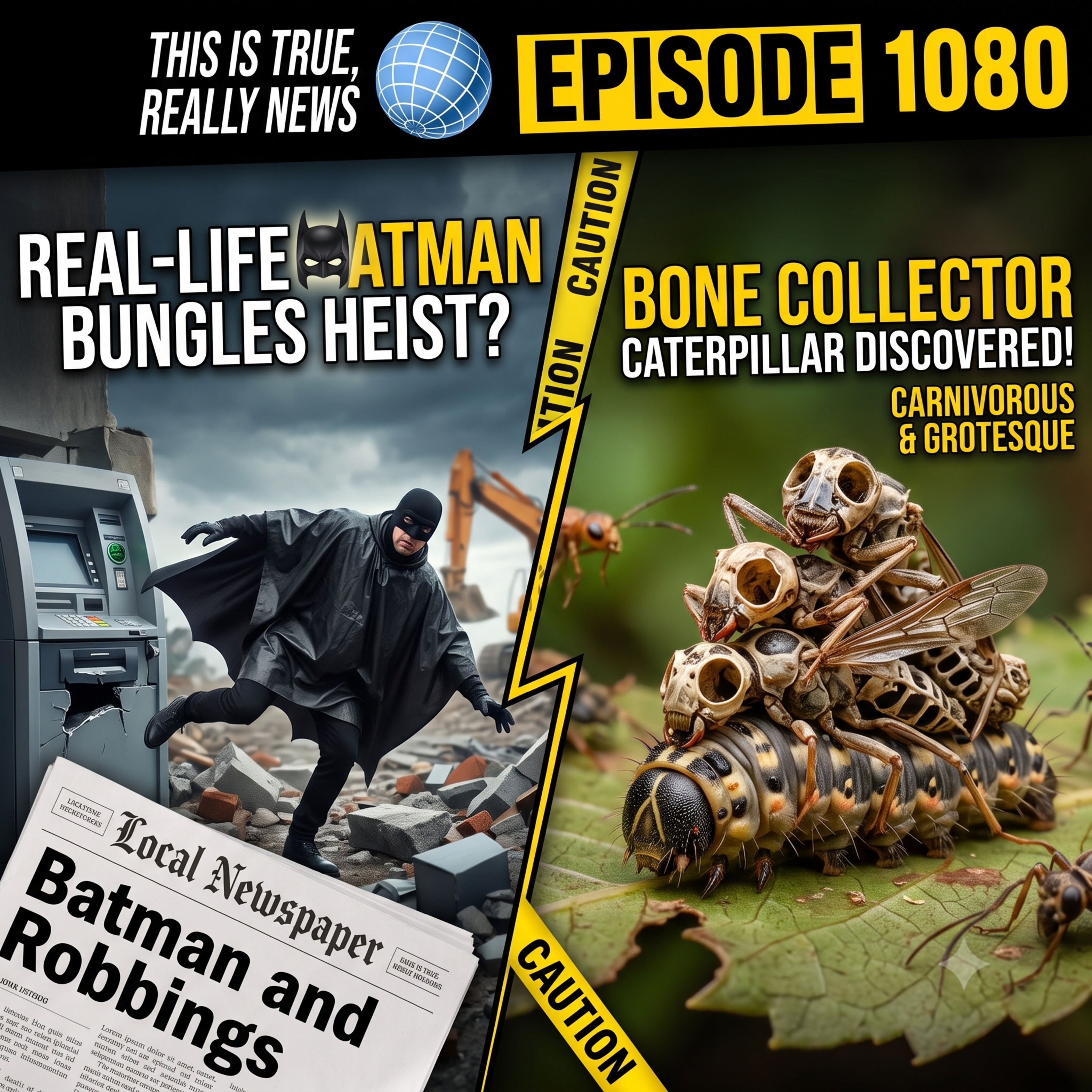 Real-Life Mexican Batman, Hair Toothpaste & Zombie Caterpillars | This is True Really News Ep 1080 episode artwork