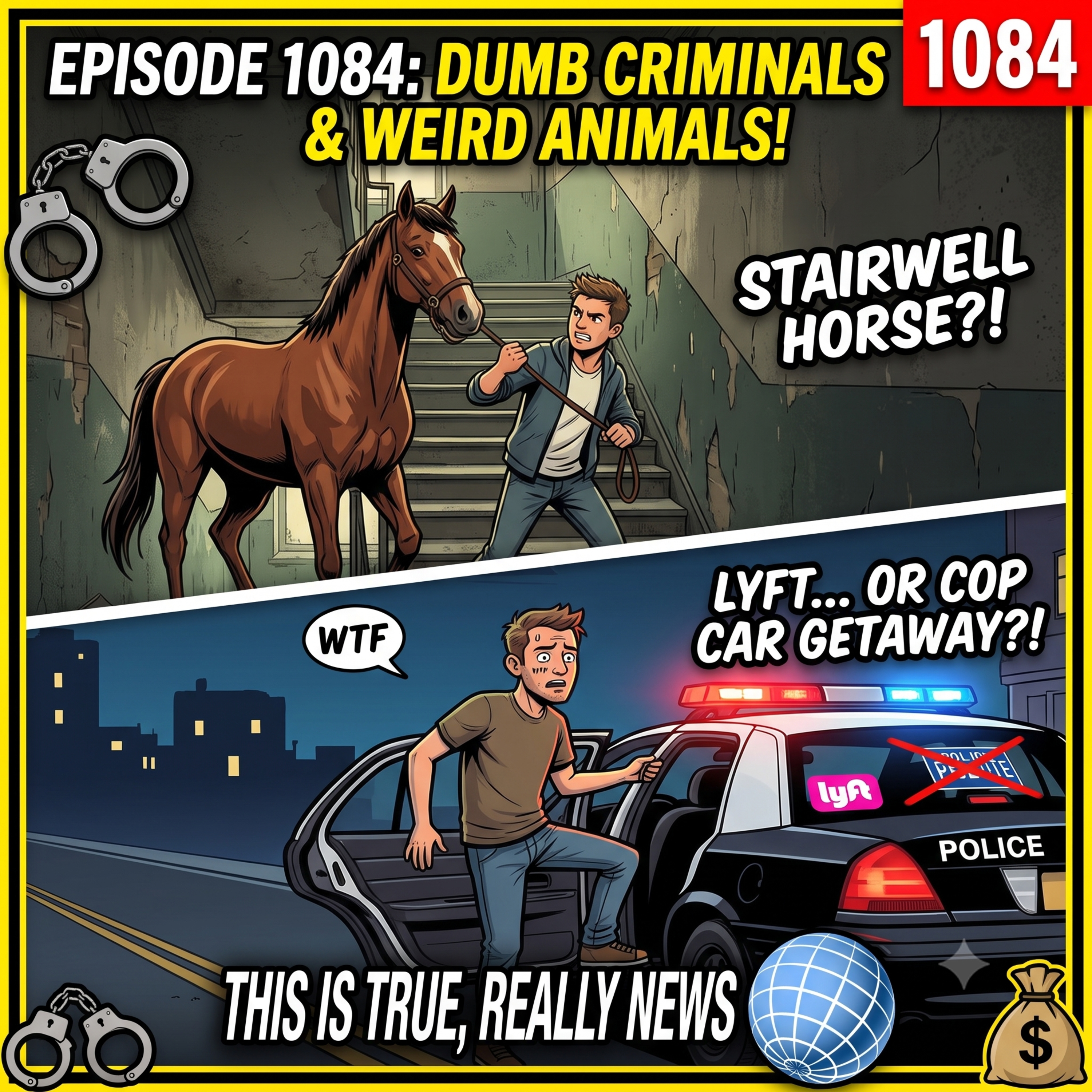 Worst Getaways, Missing Feet & A Horse in an Apartment! | This is True Really News Ep. 1084 episode artwork
