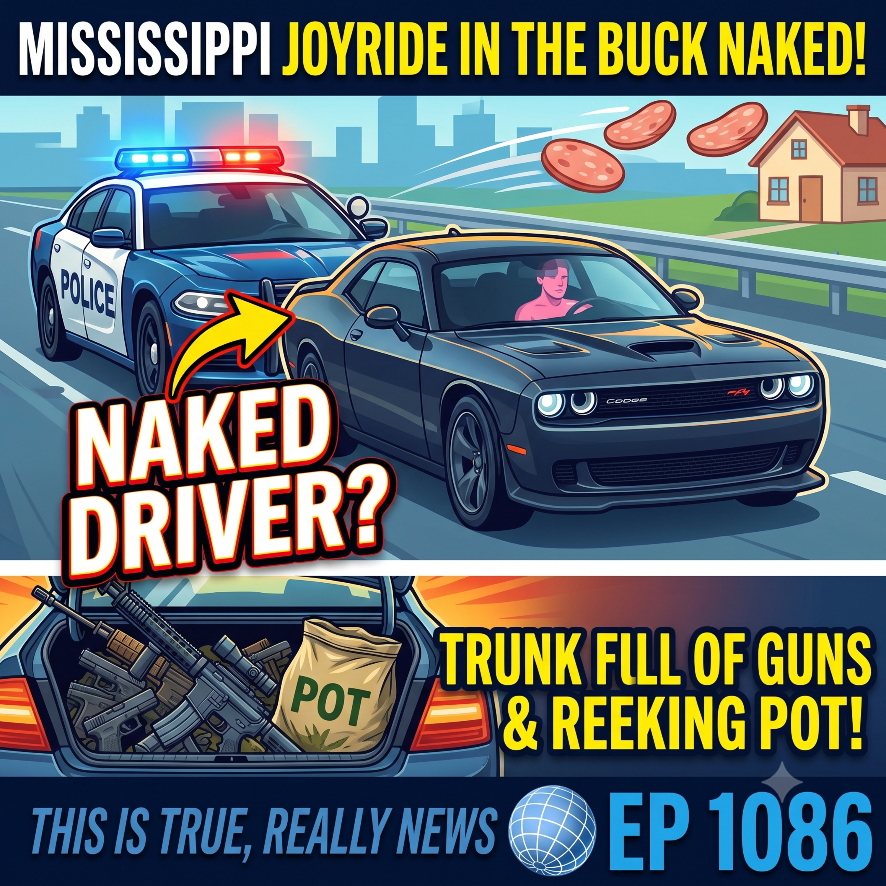 Naked Joyrides, Death Text "Typos" & Bologna Revenge | This is True Really News Ep 1086 episode artwork