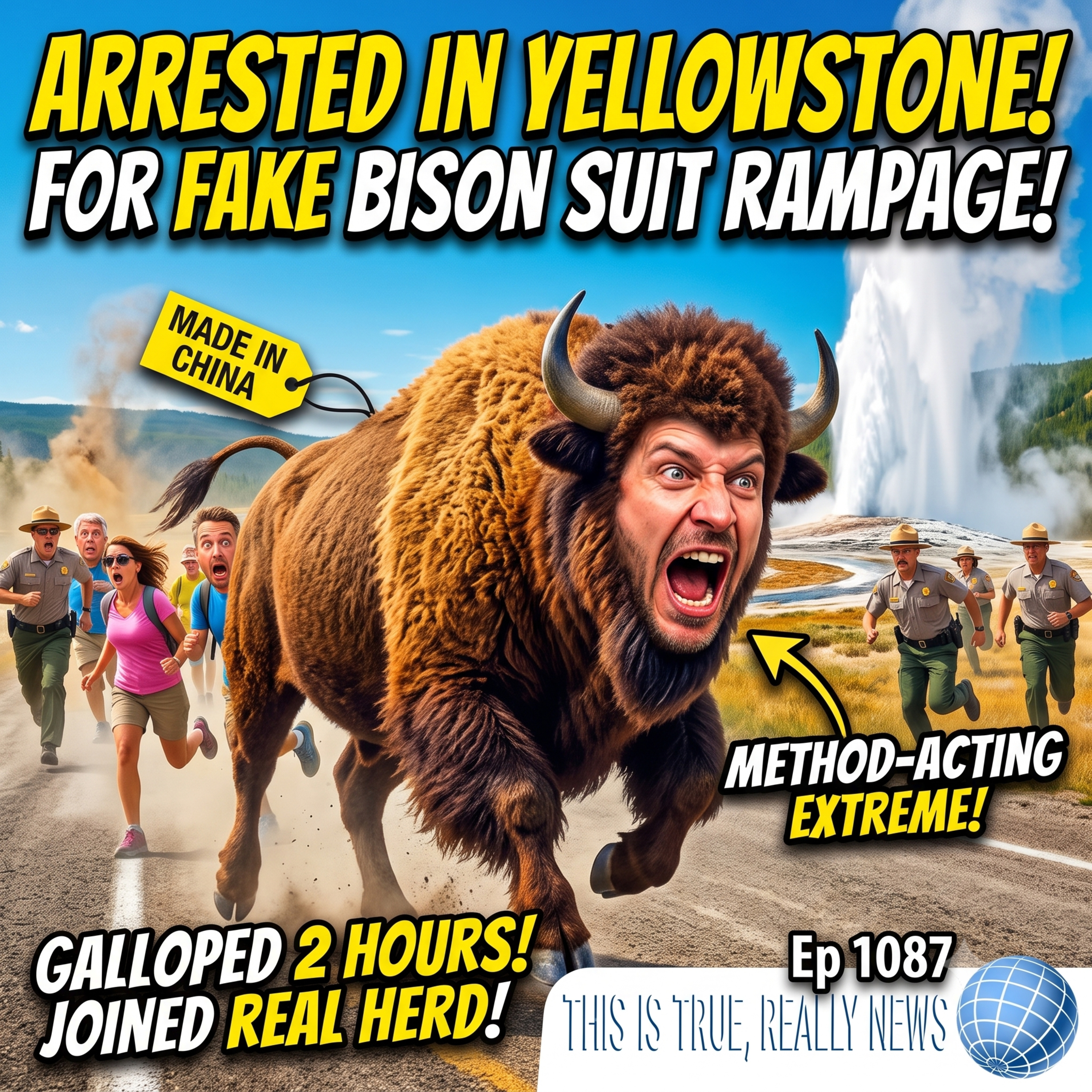 Fake Bison Attacks, 20-Year Fish Stench & Disco Toilet Shoes | This is True Really News Ep 1087 episode artwork