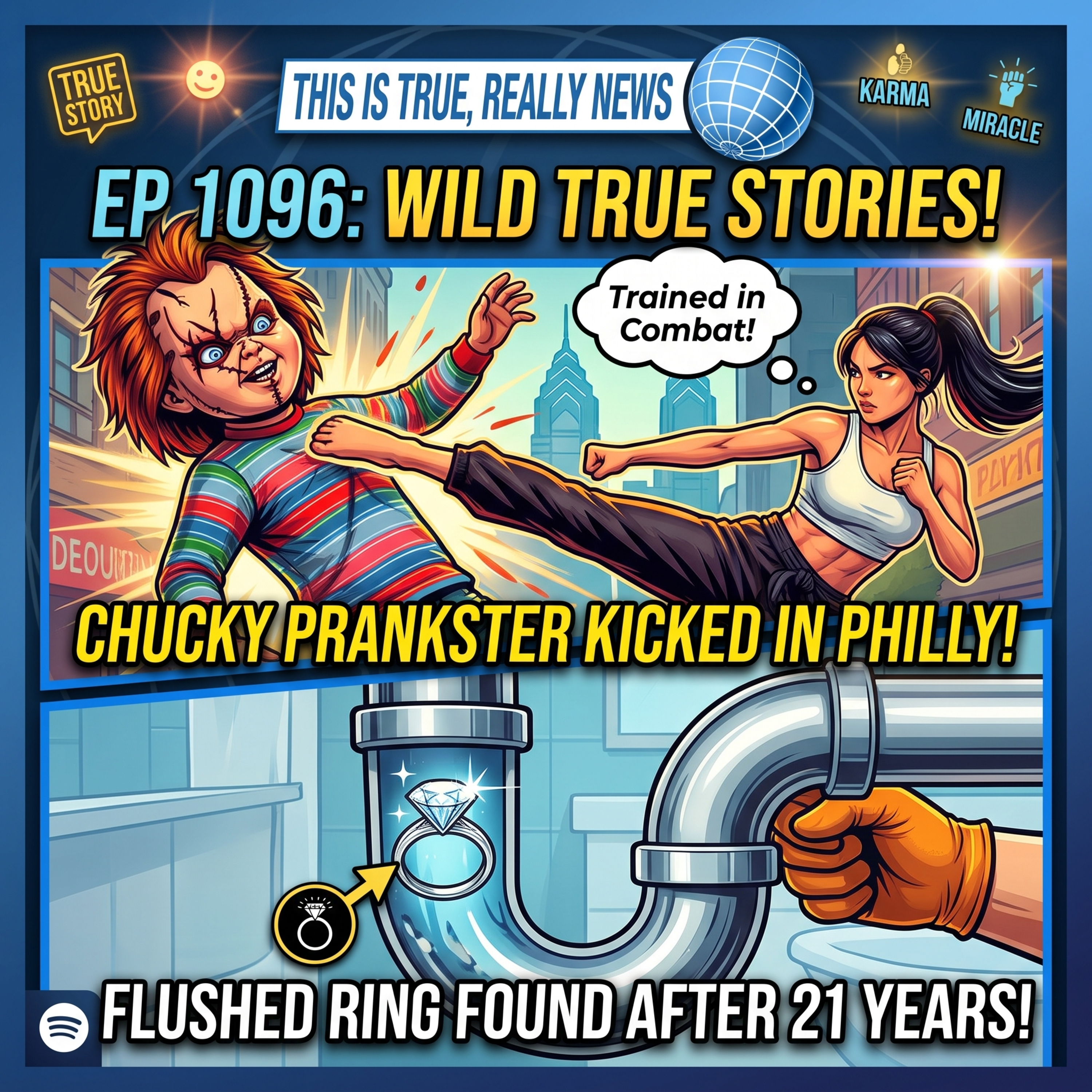 Chucky Prankster Gets Instant Karma & A Flushed Ring Returns! | This Is True Really News Ep 1096 episode artwork