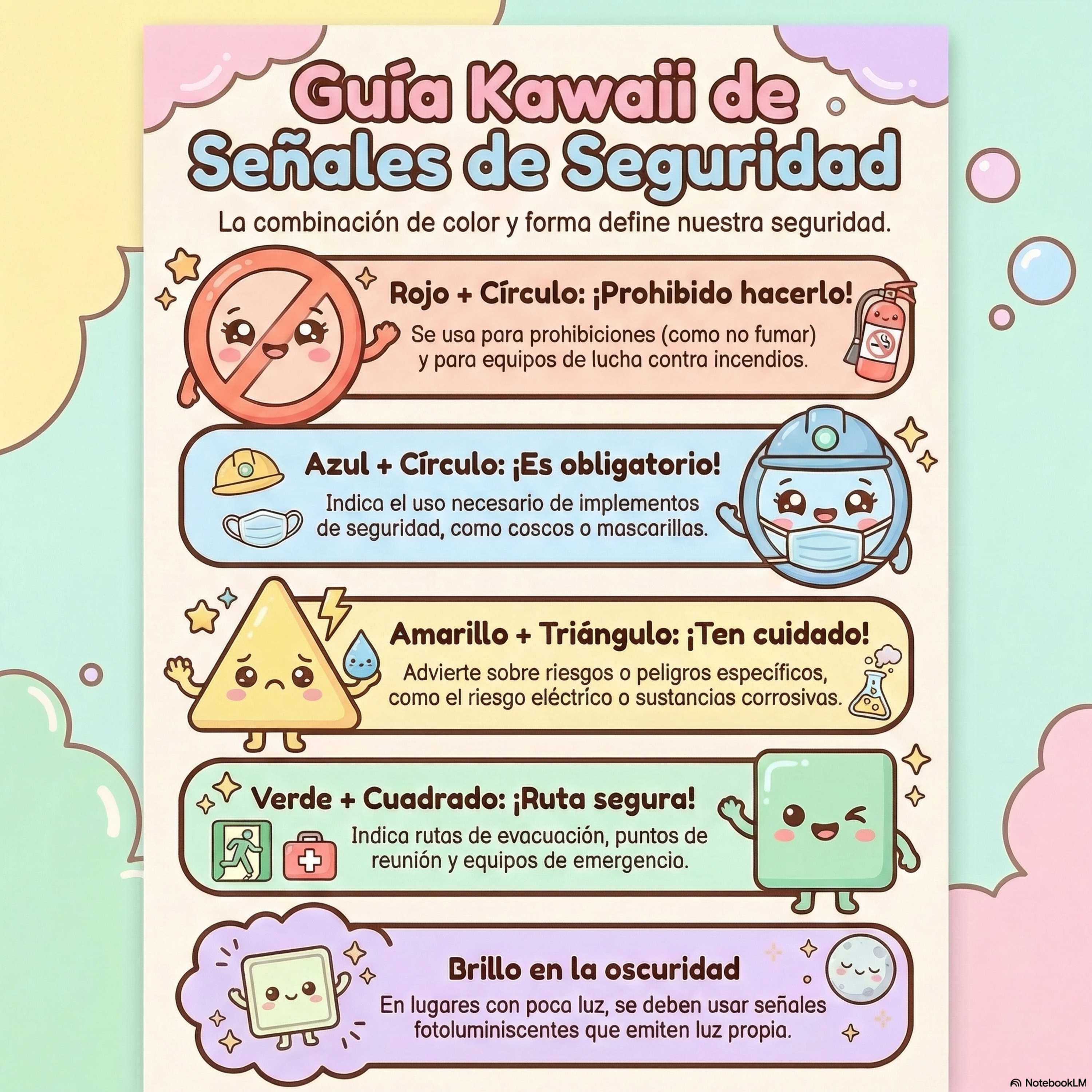 63)💚Símbolos gráficos y coloresde seguridad💙Reglas para el diseño de las señales de seguridad y franjas🤎