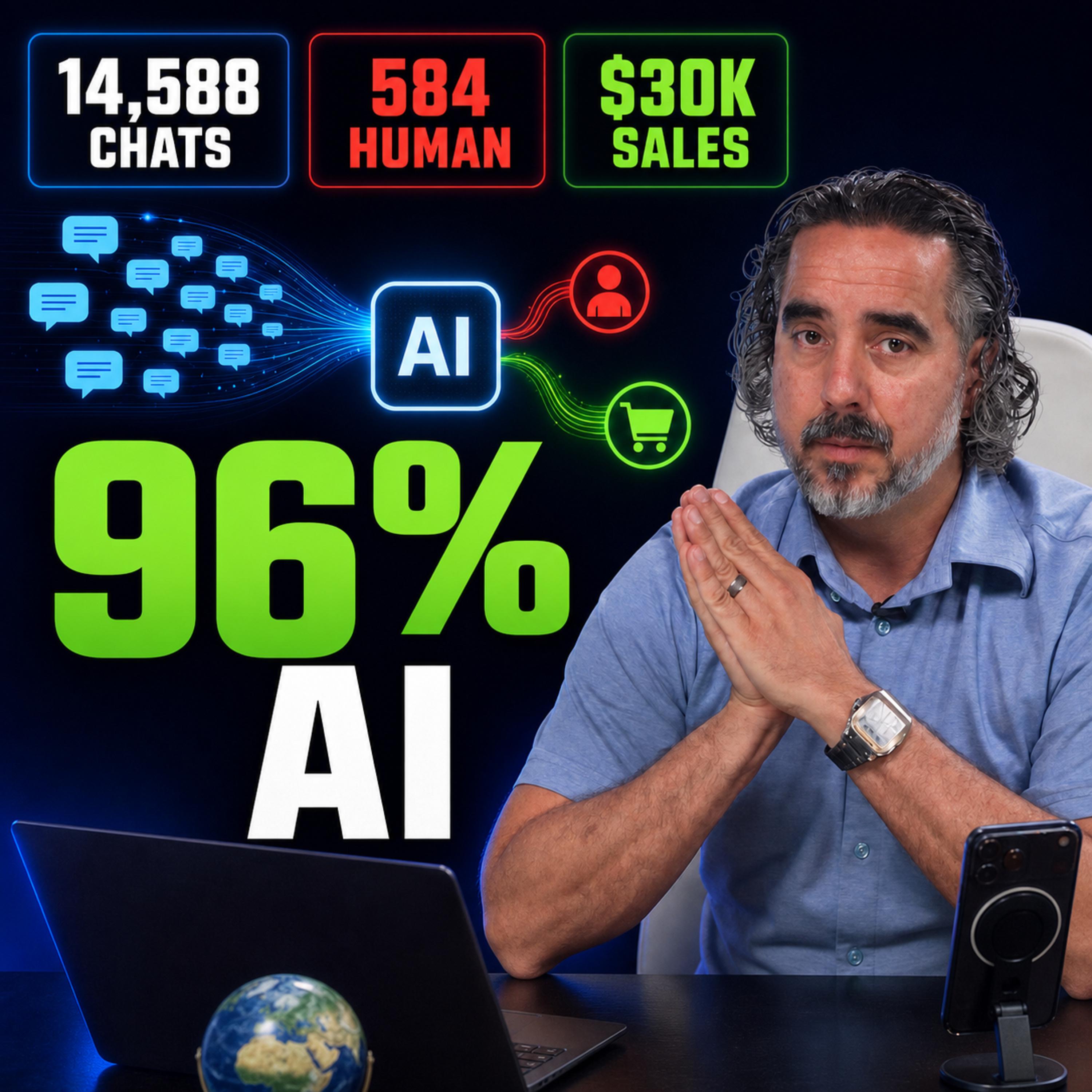 My AI Agent Handled 14,588 Customer Conversations and Influenced $30K in Sales | EPISODE 74 episode artwork