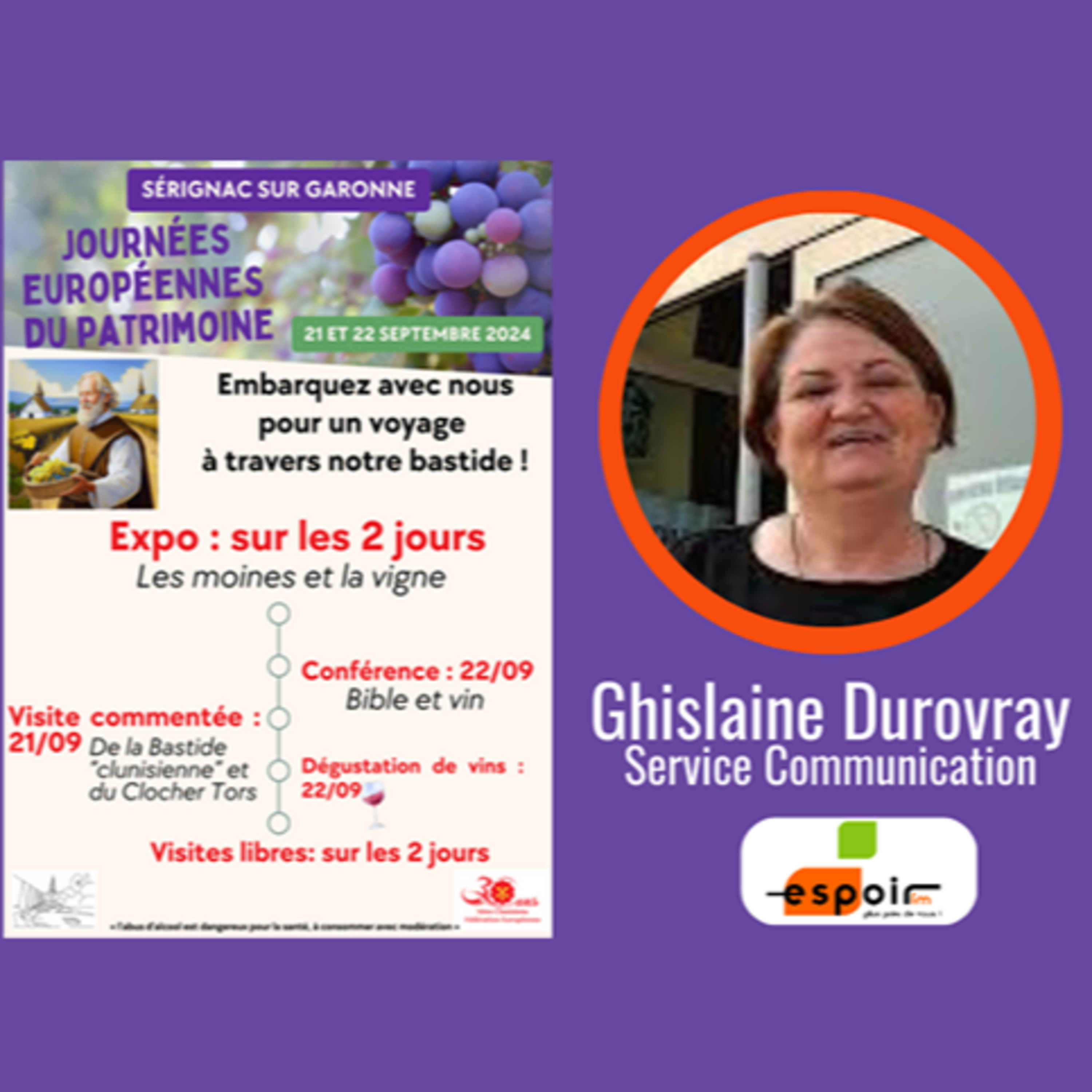 IDJ 20240919 Ghislaine DUROVRAY - JEP2024 SERIGNAC AV episode artwork