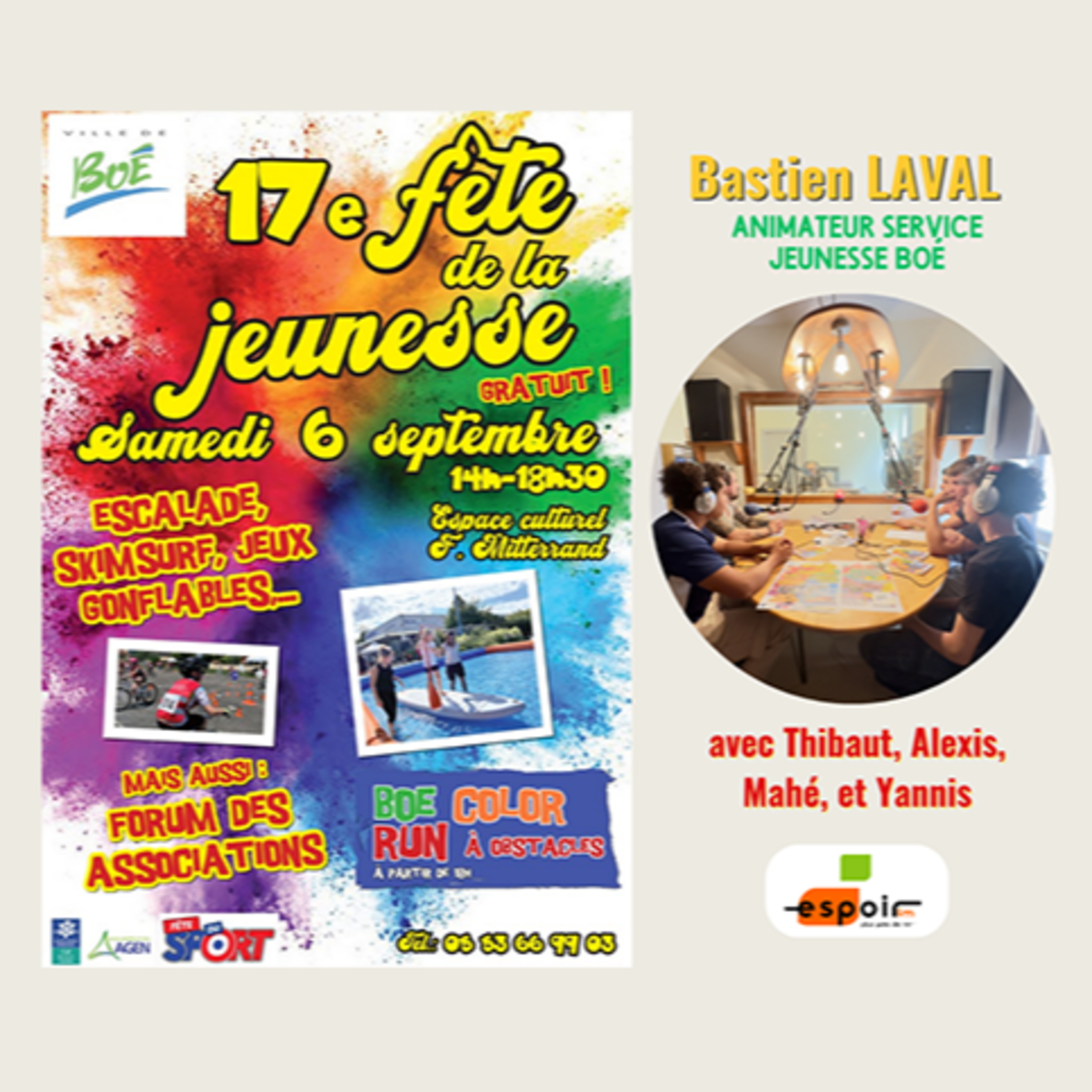 IDJ 20250904 Bastien LAVAL et les jeunes - fete de la jeunesse Boé AV episode artwork