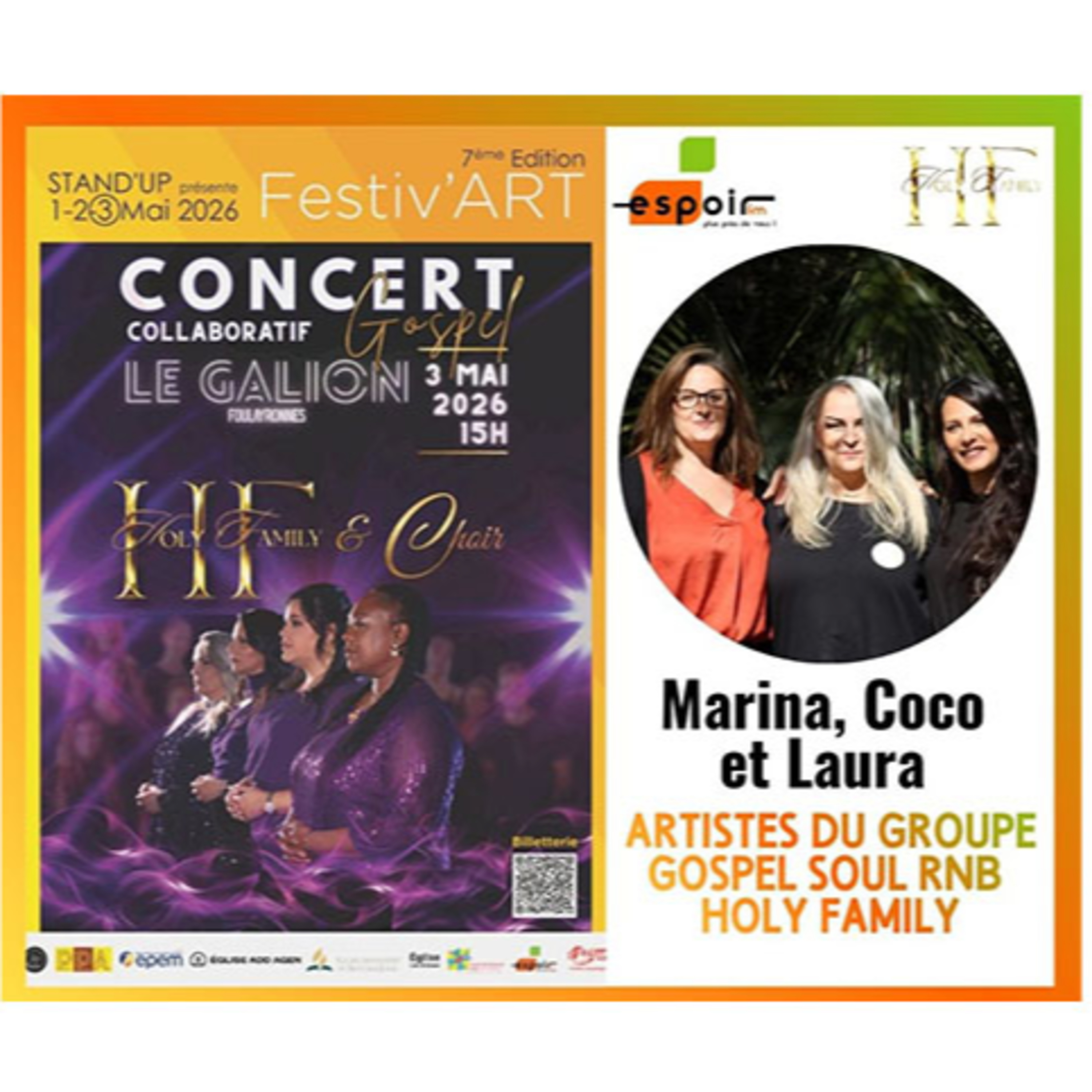 IDJ 20260408 HOLY FAMILY & CHOIR - concert gospel Espoir FM AV episode artwork
