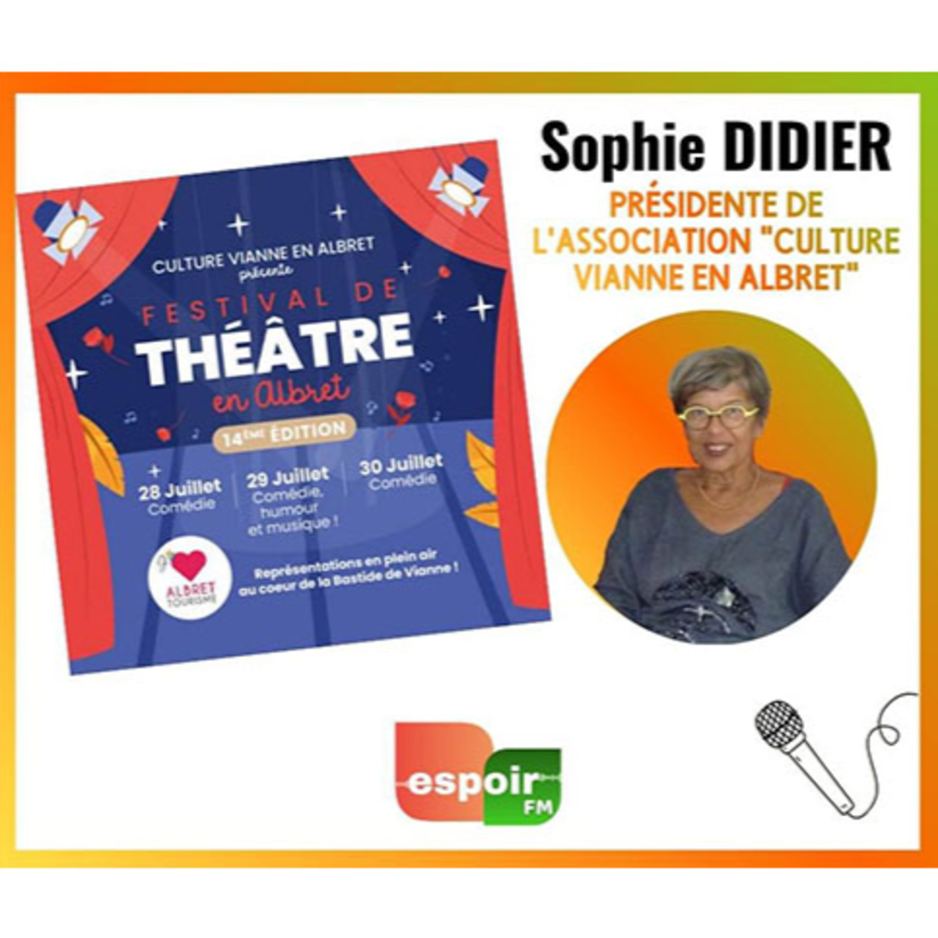 IDJ 20260727 SOPHIE DIDIER - FESTIVAL DE THEATRE EN ALBRET episode artwork