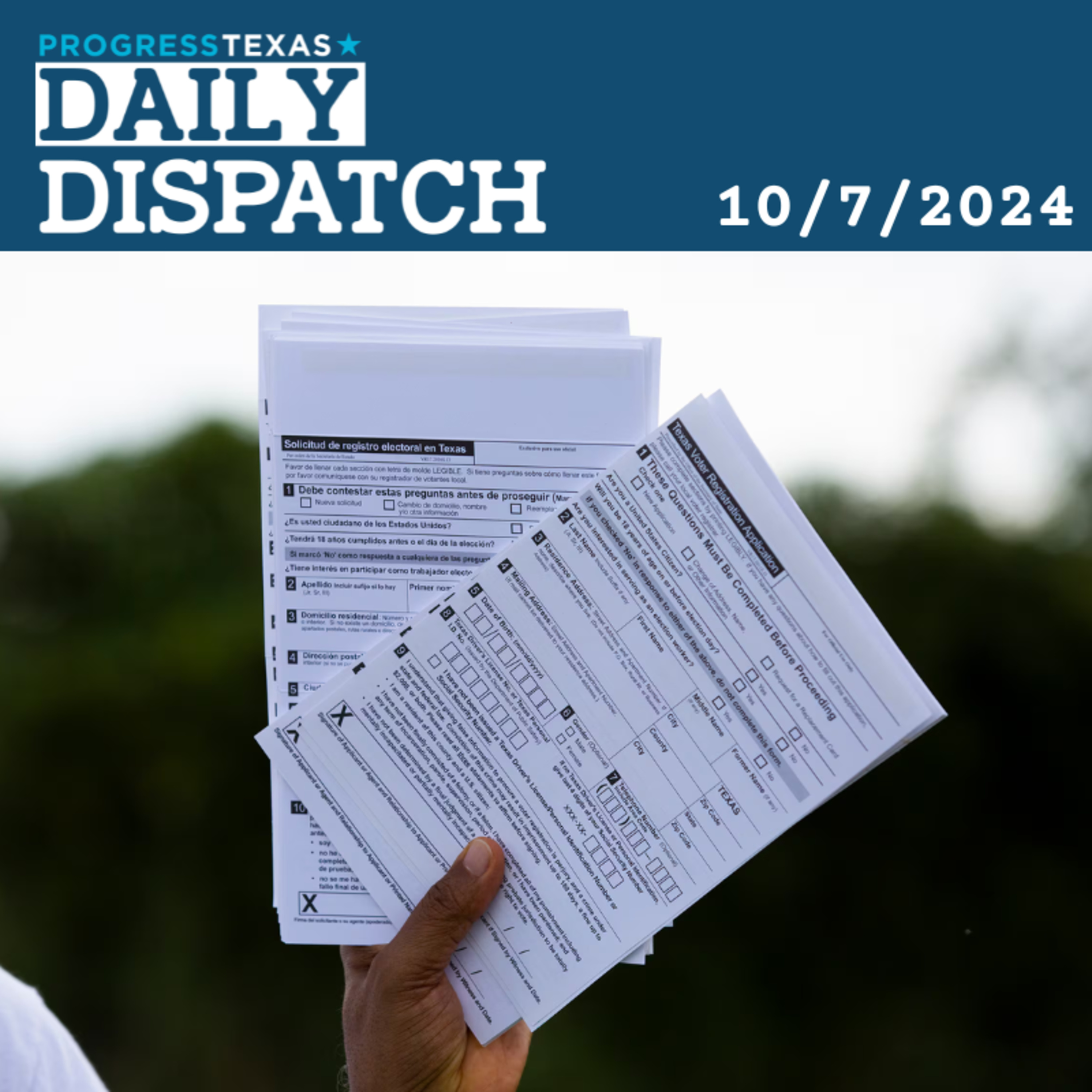 Daily Dispatch 10/7/24: Voter Registration Deadline TODAY, and More episode artwork