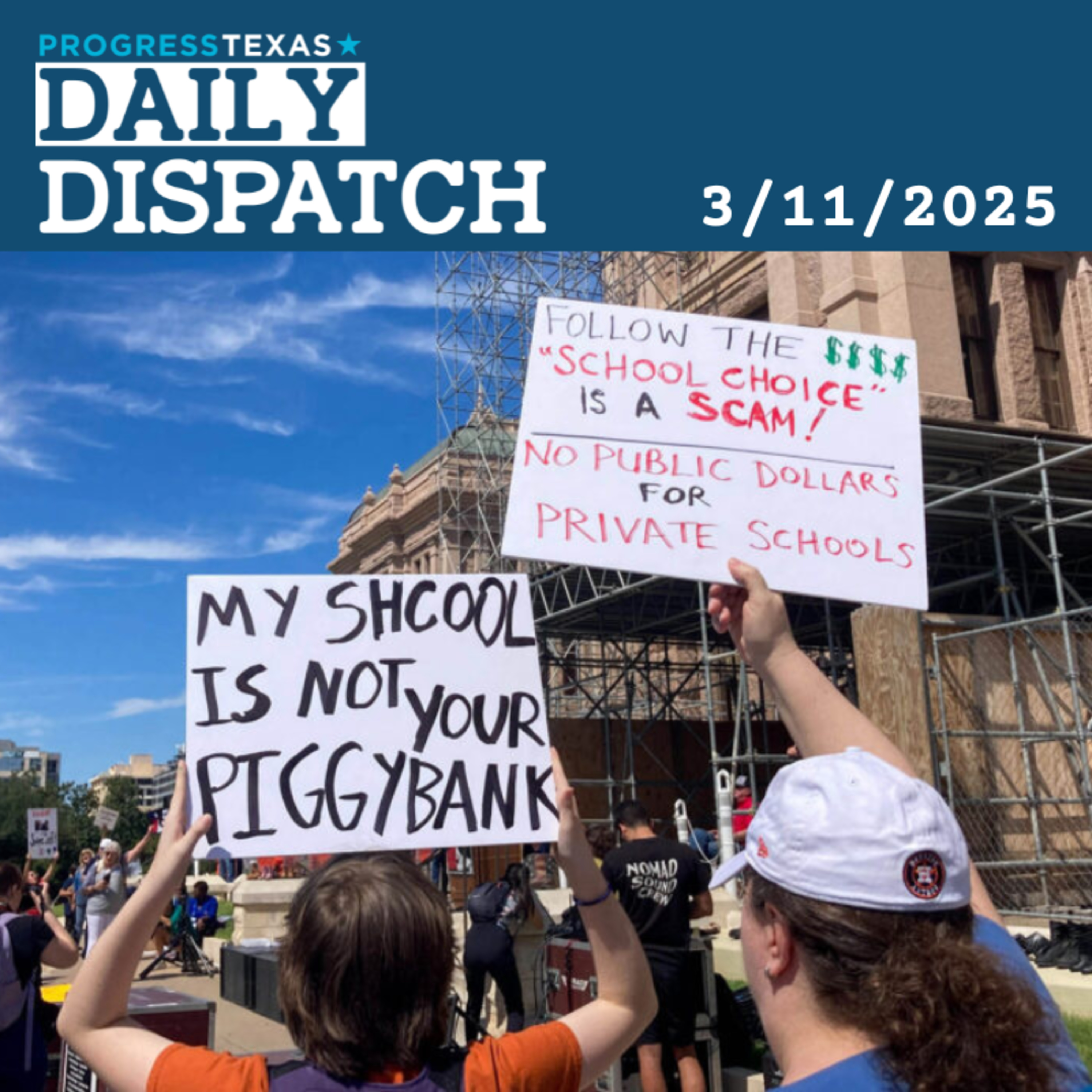 Daily Dispatch 3/11/25: Major Voucher Hearing Today - Will Private School Vouchers Pass? And More episode artwork