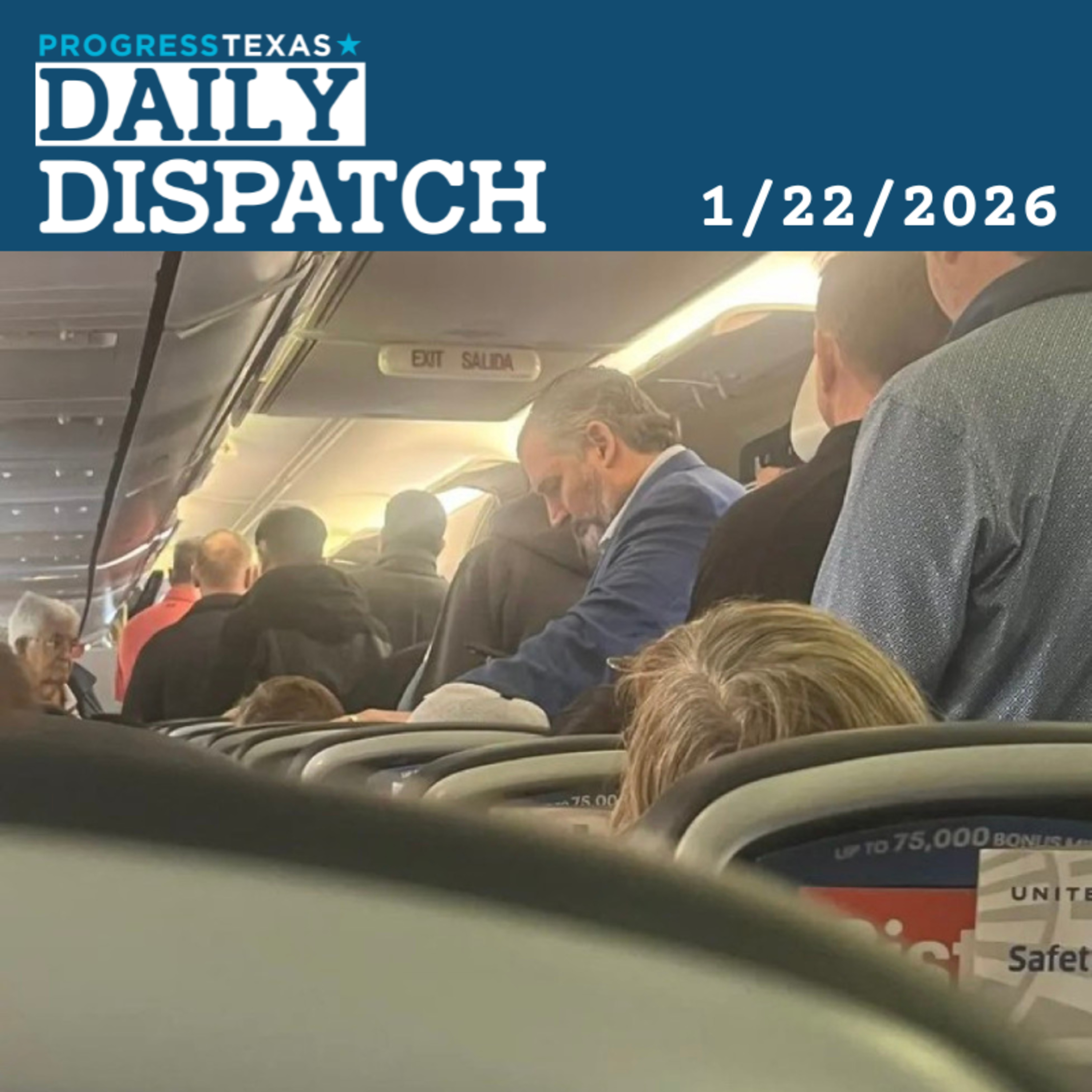Daily Dispatch 1/22/26: A Tone-Deaf Trip For Ted Cruz As Winter Storm Bears Down, And More episode artwork