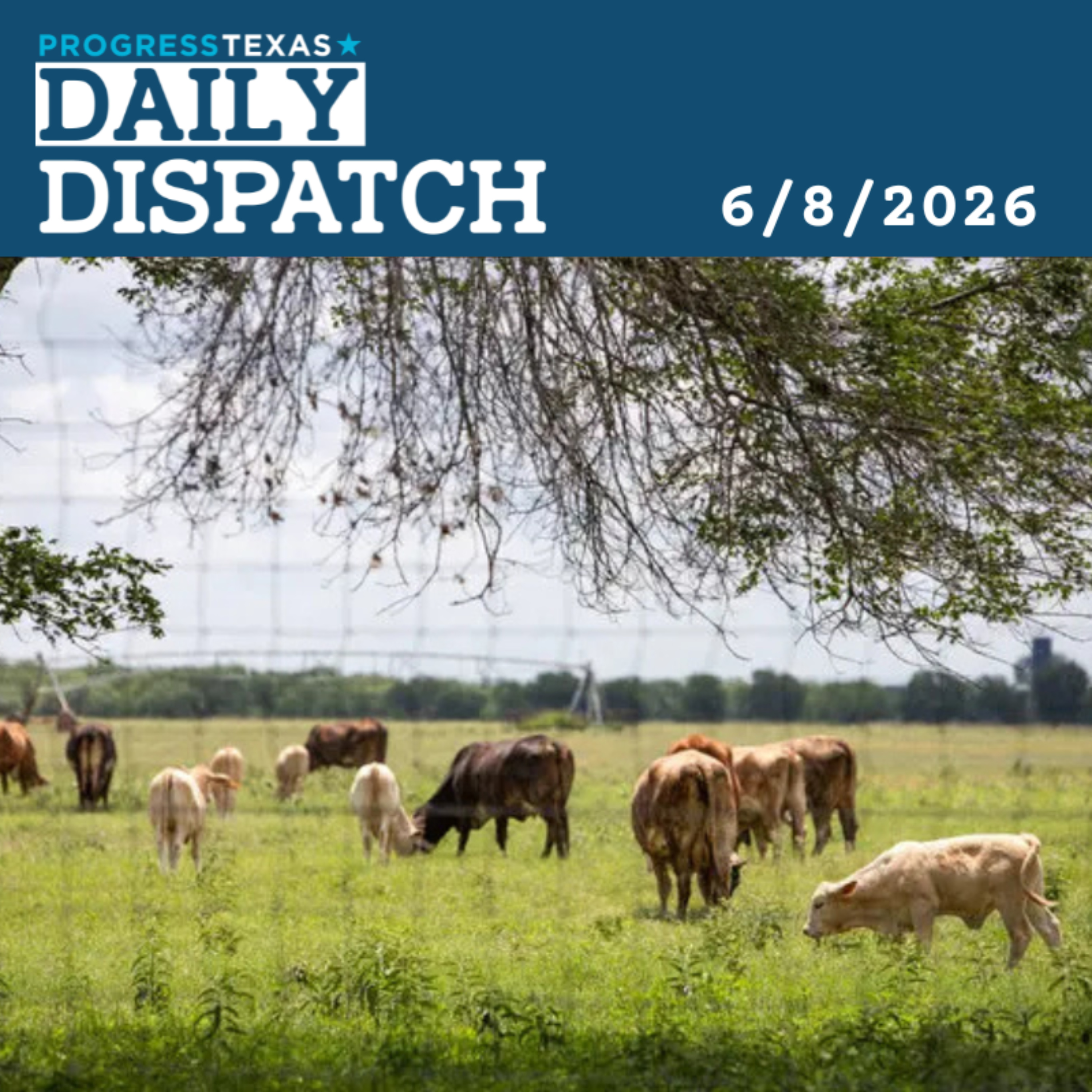 Daily Dispatch 6/8/26: Texas Beef Farmers And Elections Both Compromised By GOP Neglect, And More episode artwork