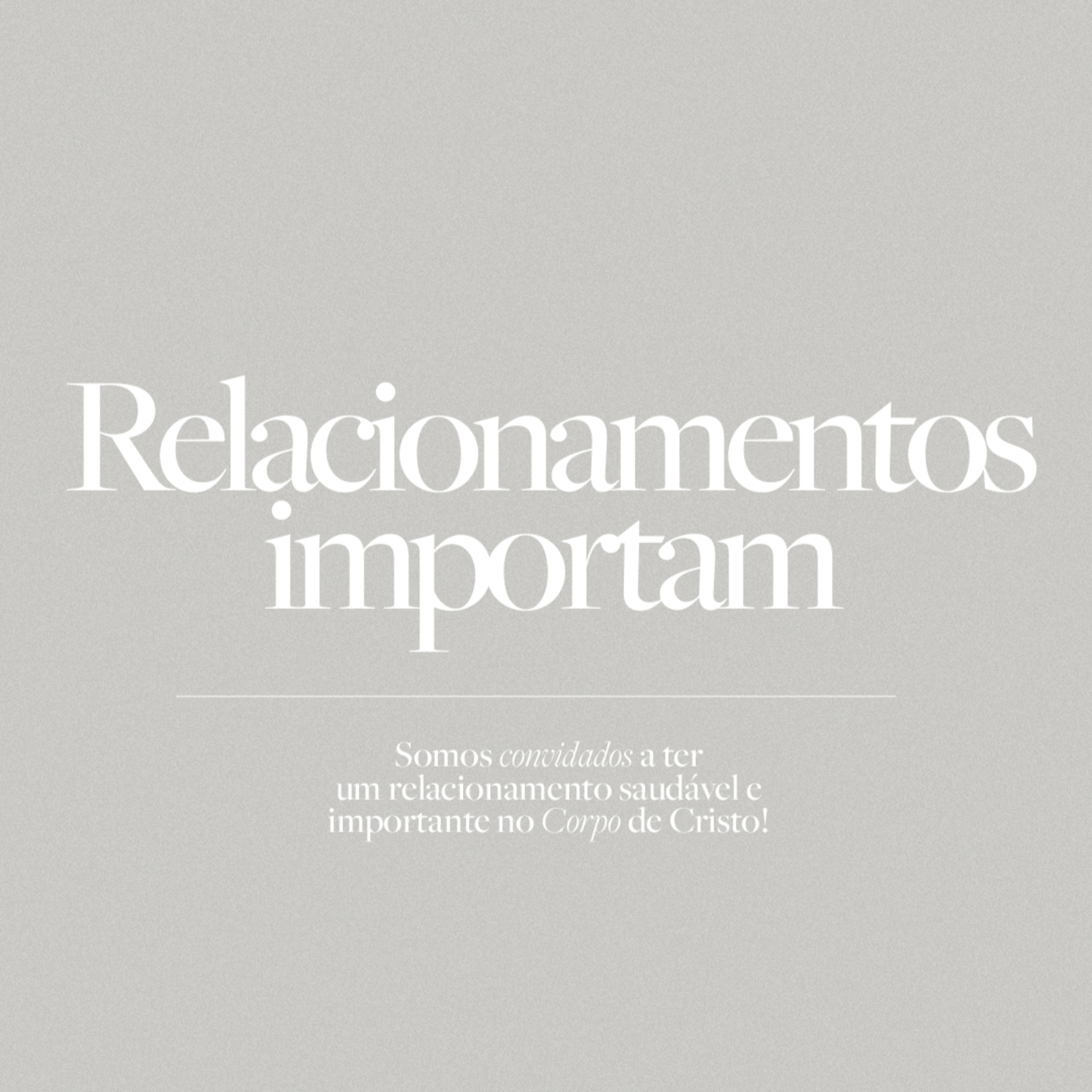 A expectativa de Deus entre os irmãos: a unidade da Família | Pra. Isabela Cavalcanti [Relacionamentos Importam] #03 episode artwork