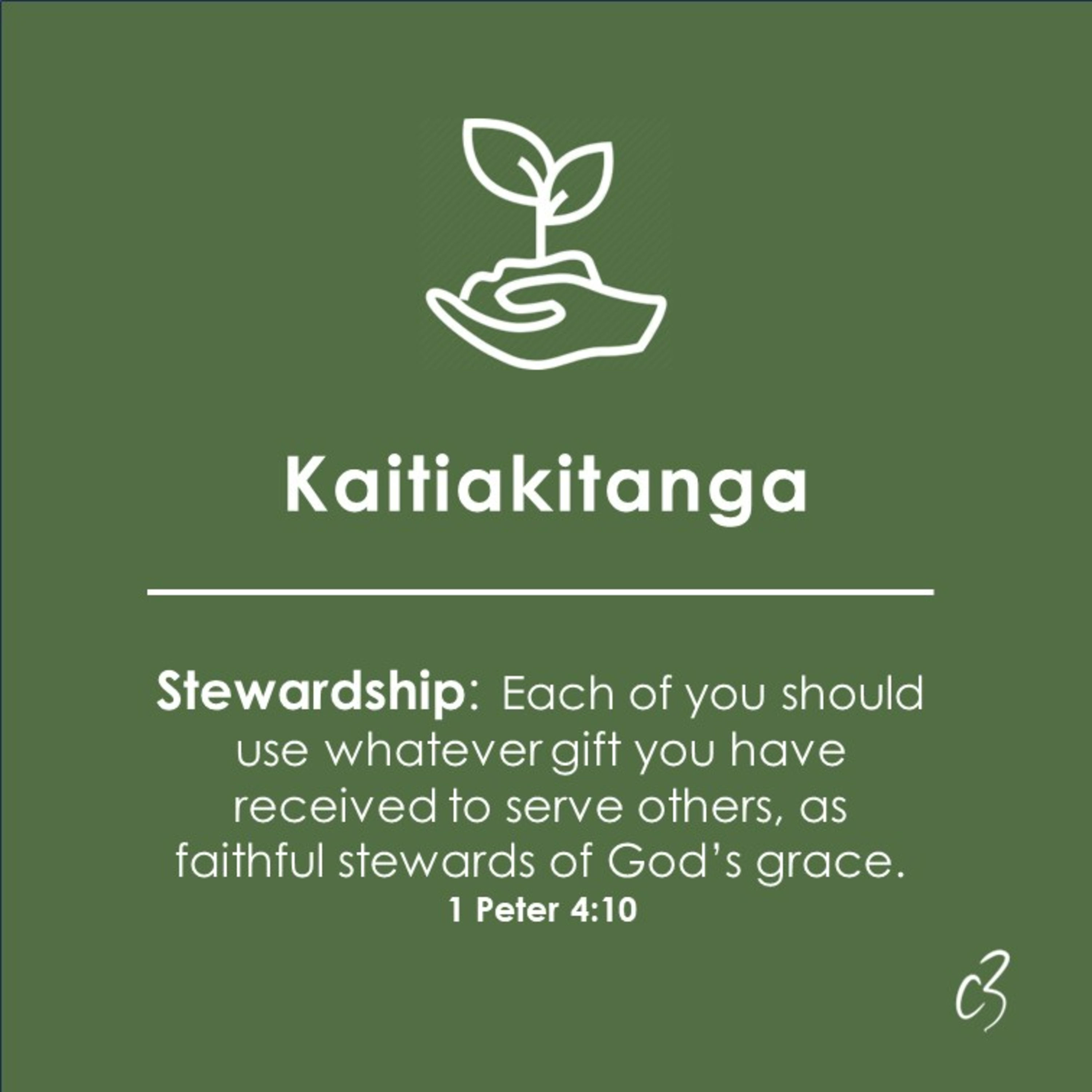 STEWARDSHIP . A good and faithful steward . Glenn Bilby episode artwork