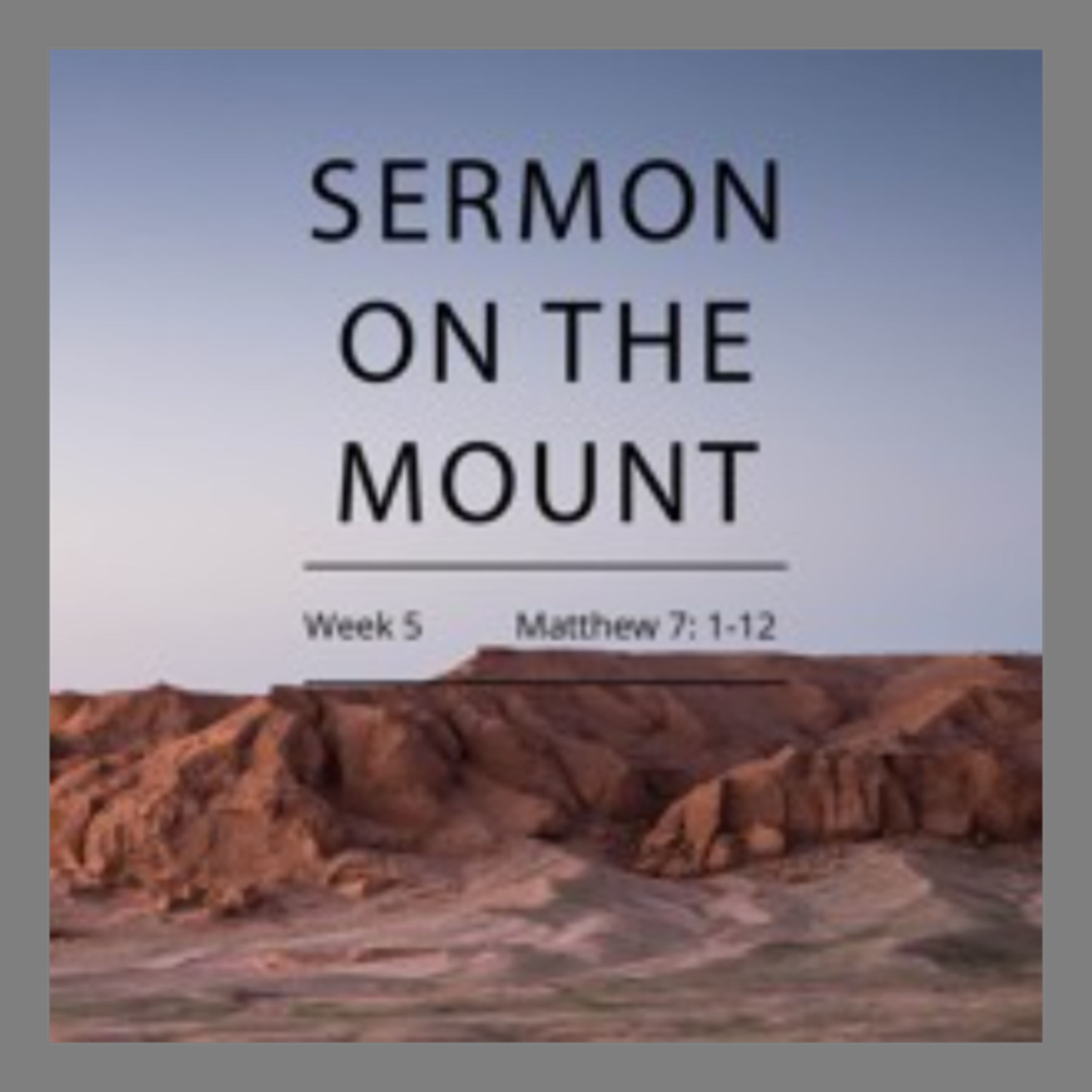Sermon on the Mount Week 5 (Damian Peck) 2018 11 04 episode artwork