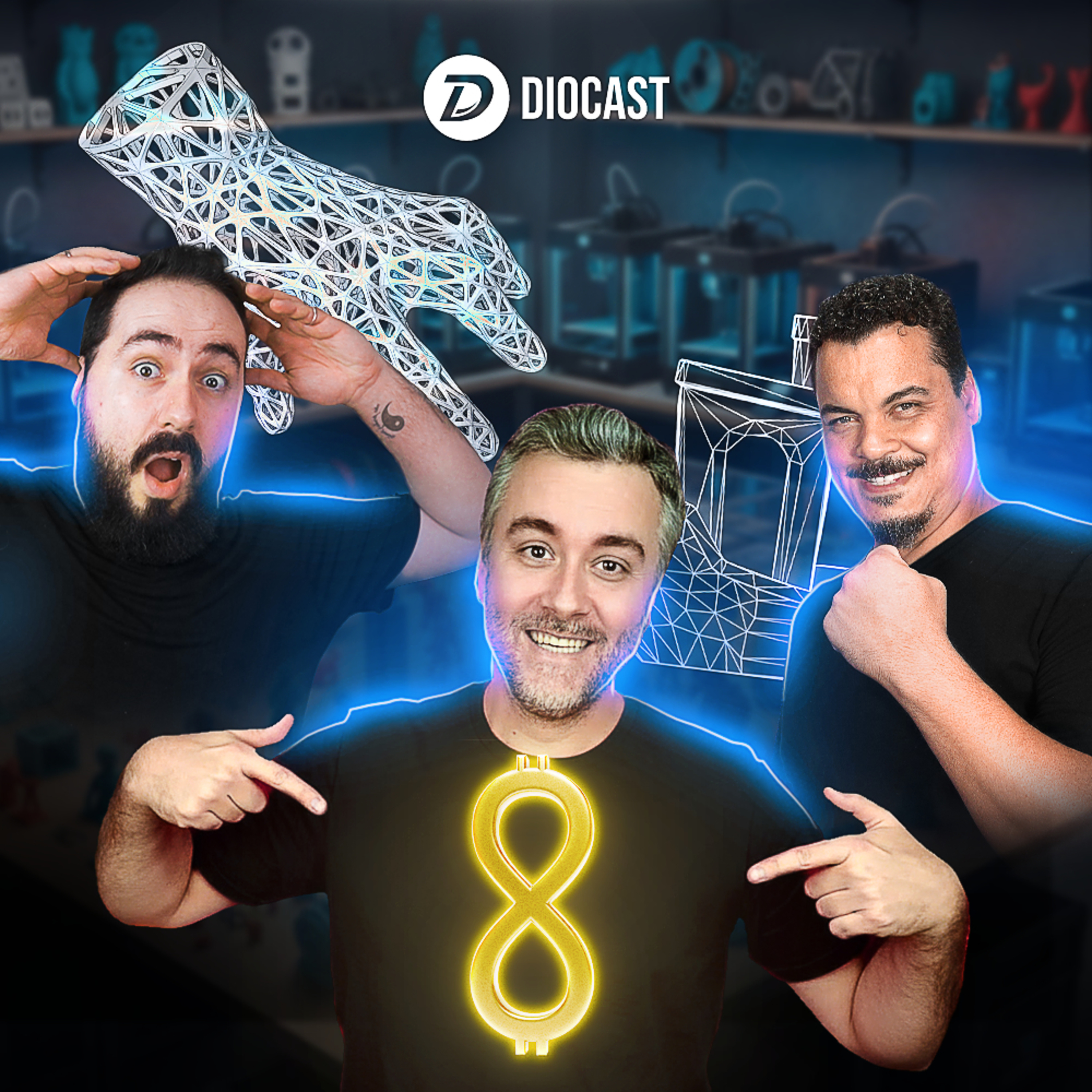 Hora de imprimir dinheiro em 3D (mais ou menos) - Diocast com 3D Geek Show
