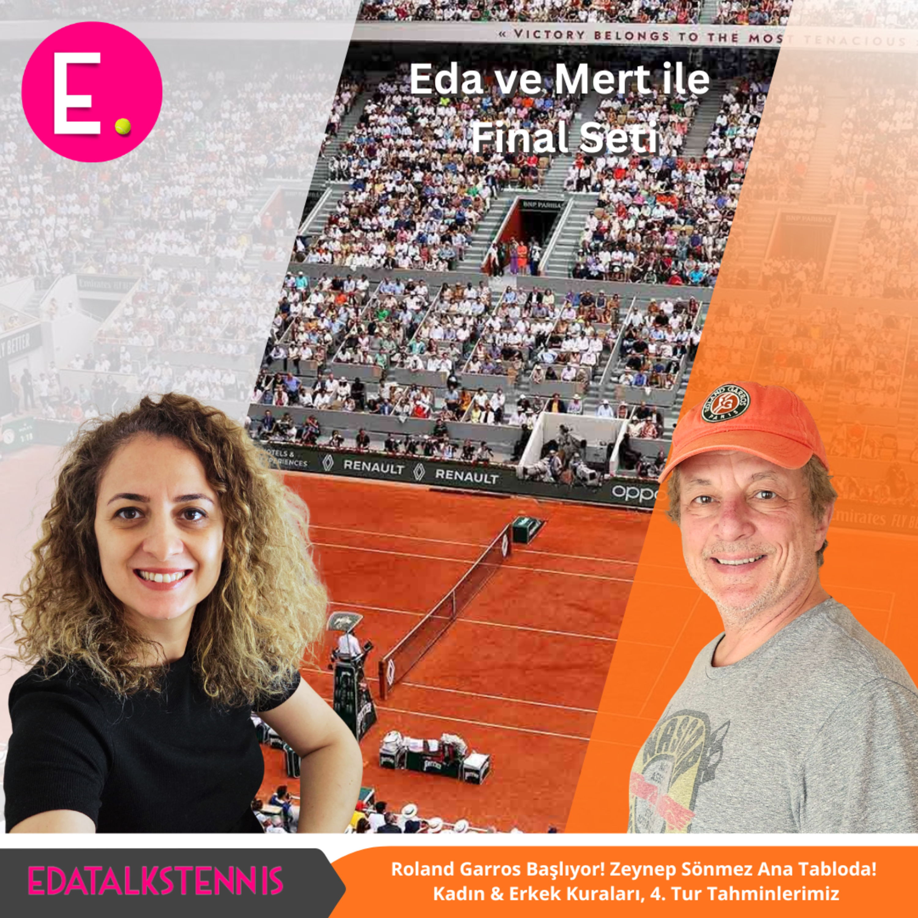 Roland Garros Başlıyor! Zeynep Sönmez ana tabloda! Kadın & Erkek kuraları, 4. tur tahminlerimiz episode artwork