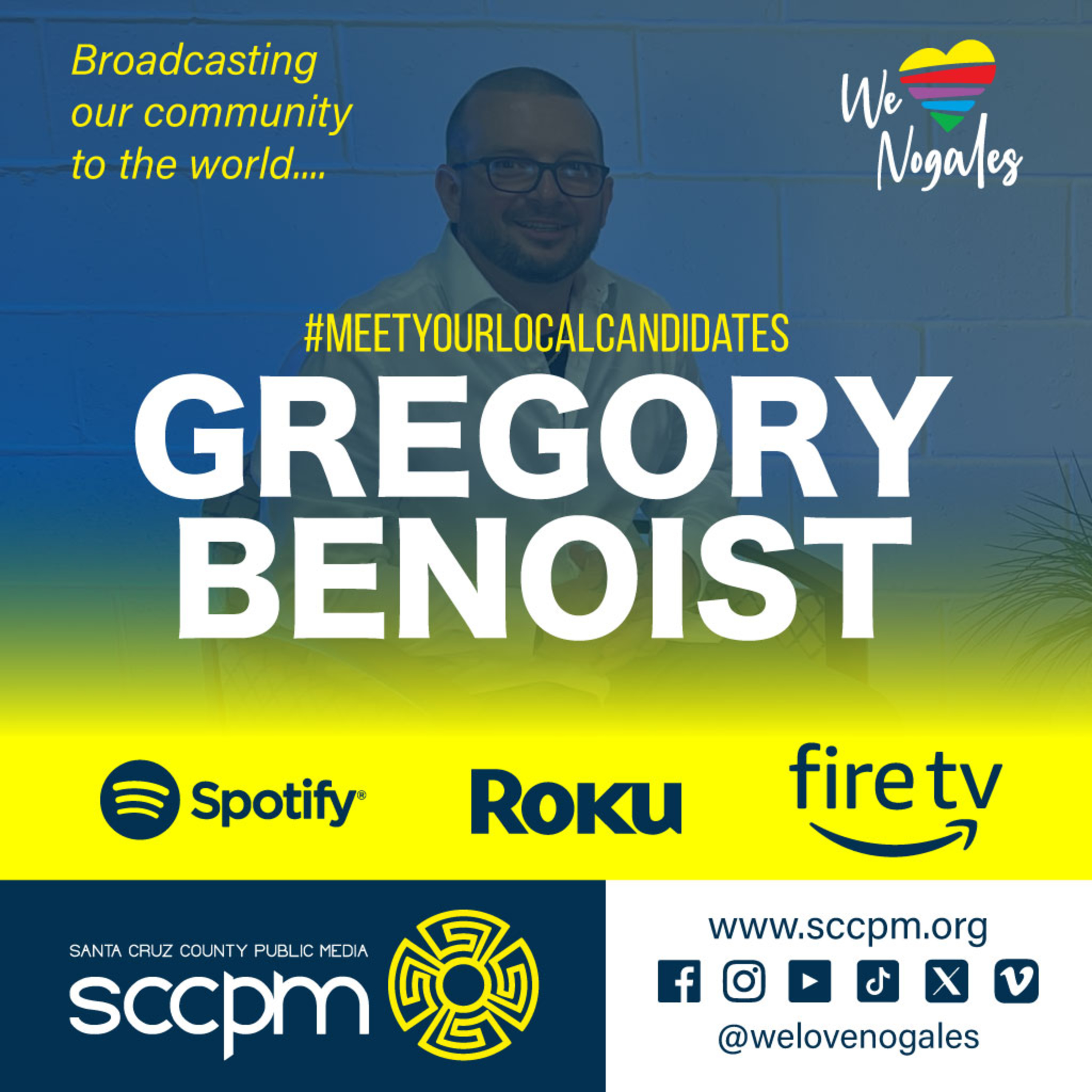 Gregory Benoist, Meet Your Local Candidates segment episode artwork