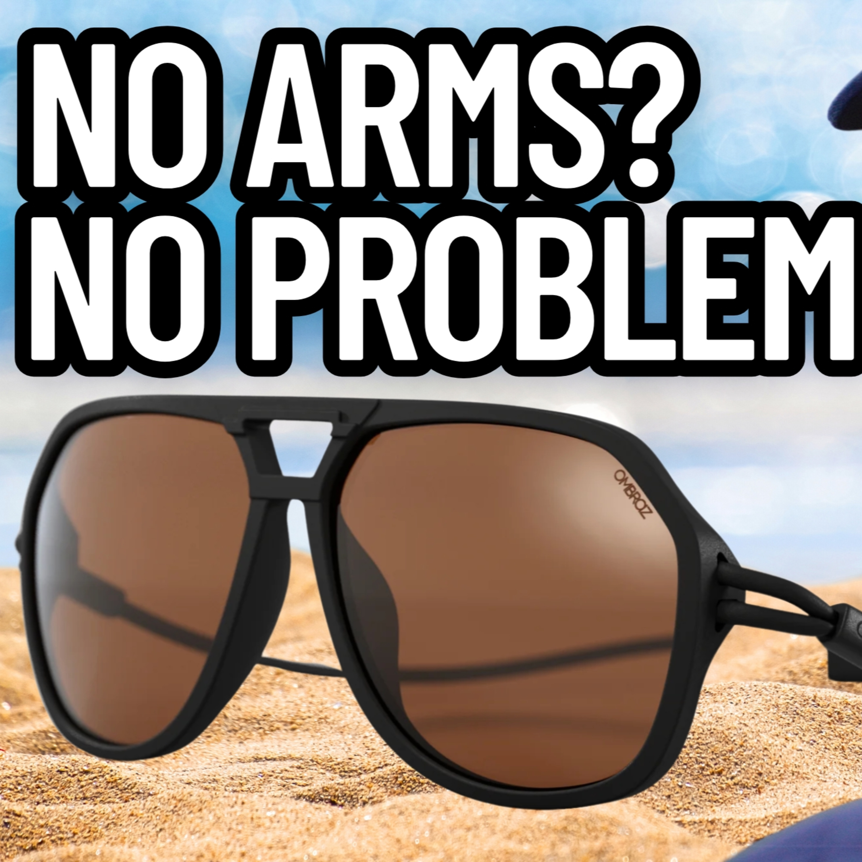 #217 - OMBRAZ ARMLESS SUNGLASSES REVIEW - The Future Of Glasses? Built-In Cord, No Arms, & Zeiss Lenses! episode artwork
