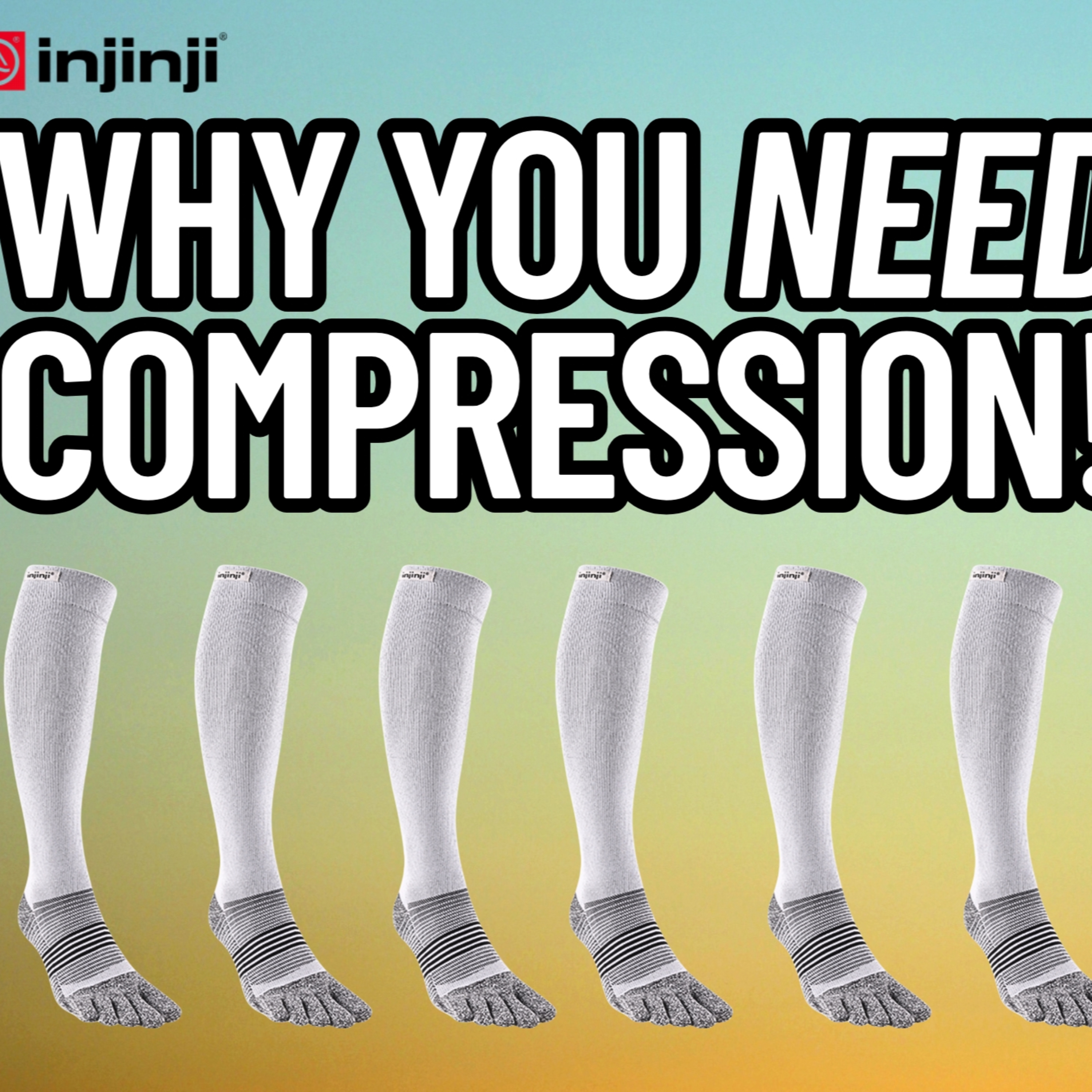 INJINJI COMPRESSION Over The Calf TOE SOCKS (Review) - BEST Combo for Recovery & Performance?  episode artwork