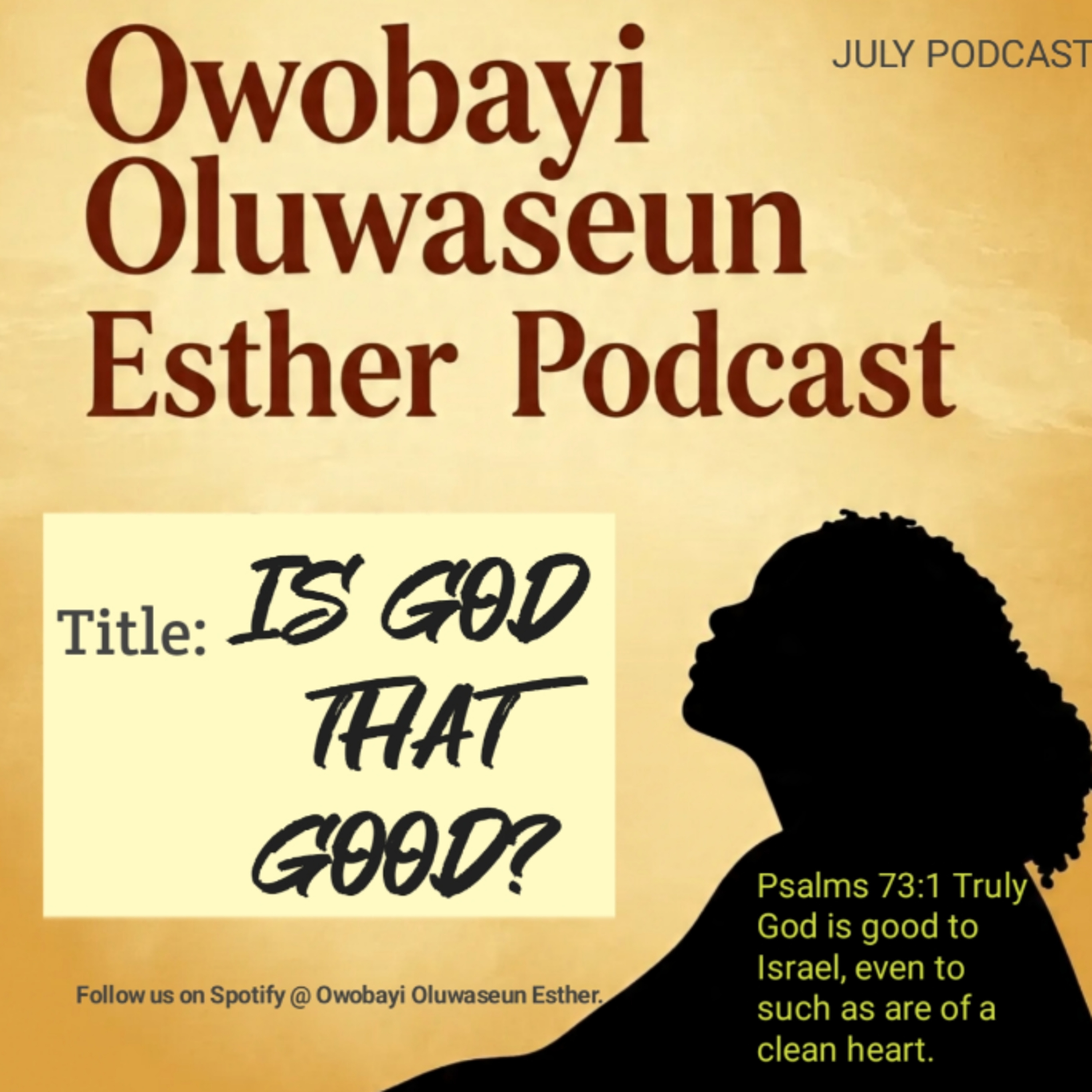 Is GOD that GOOD? episode artwork
