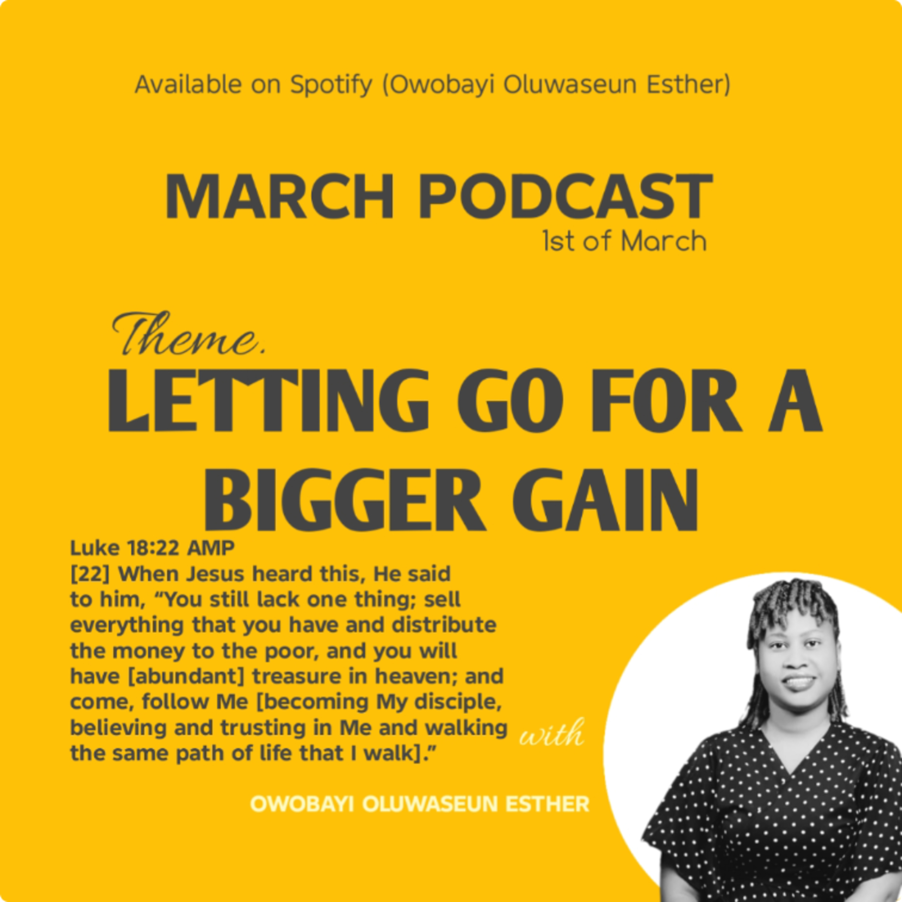 LETTING GO FOR A BIGGER GAIN episode artwork