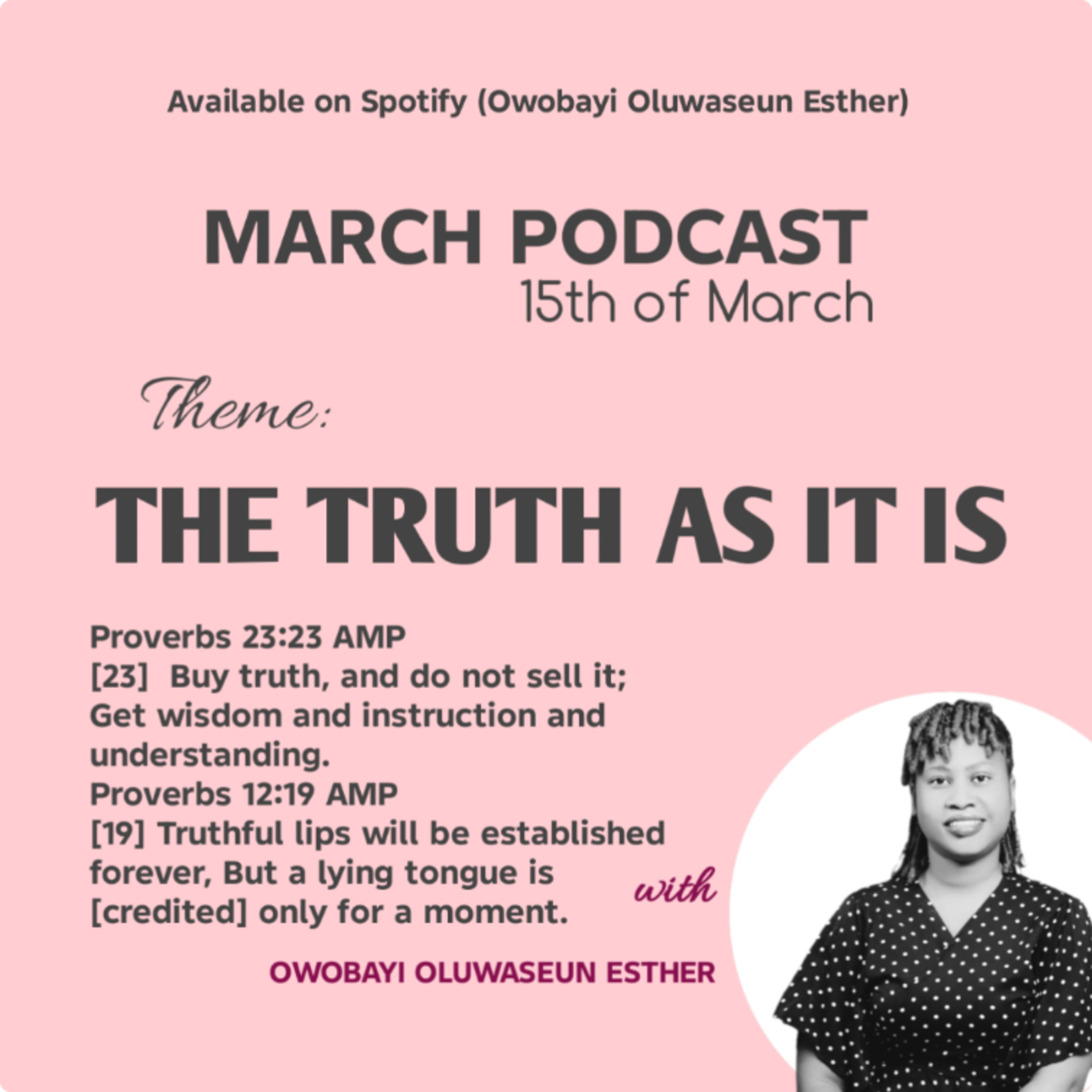 THE TRUTH AS IT IS  episode artwork