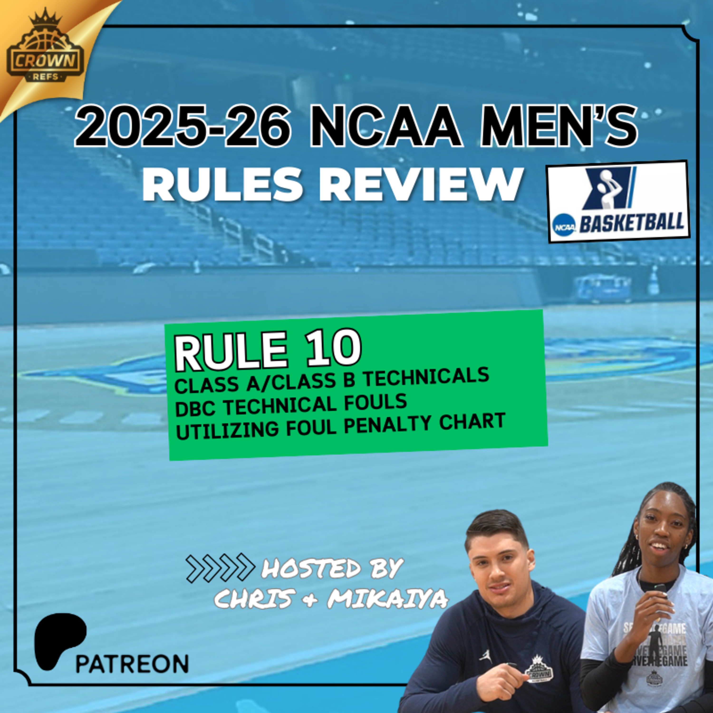 #406 NCAA-M Rules Review | Rule 10: Fouls & Penalties | Hosted by Chris and Mikaiya