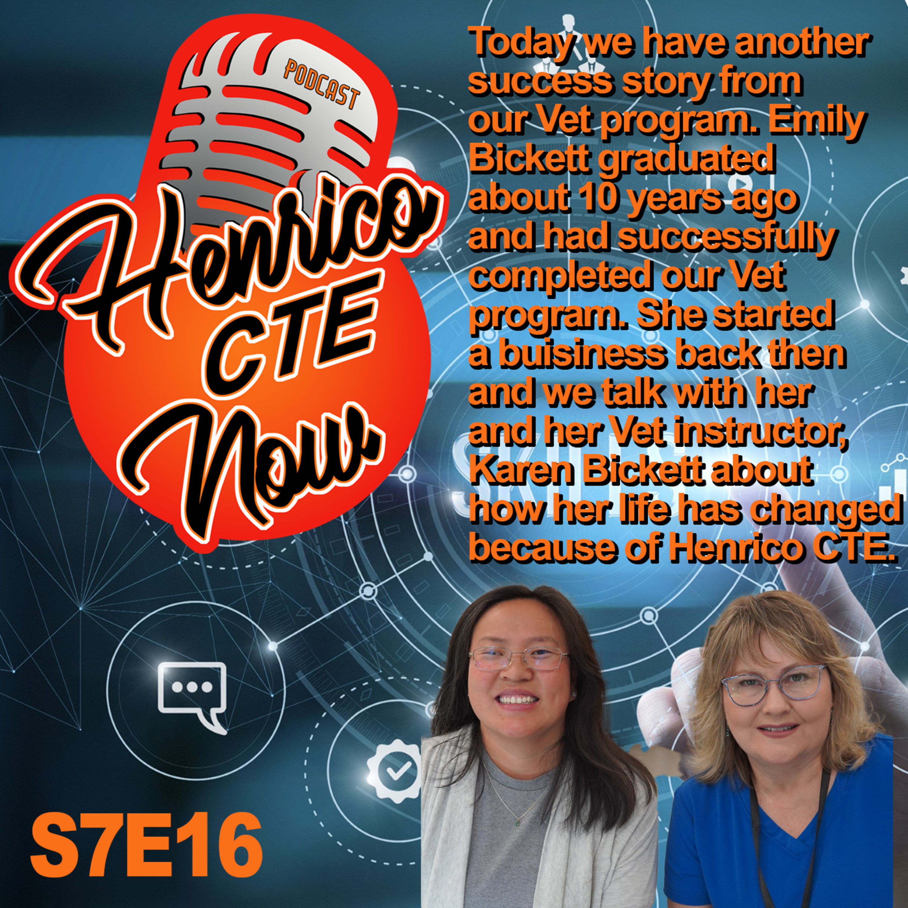 Henrico CTE Now: S7, E17: Emily Bracken, Dog Lovers Obedience School, Karen Bickett, Vet Science Instructor at ACE Center Hermitage