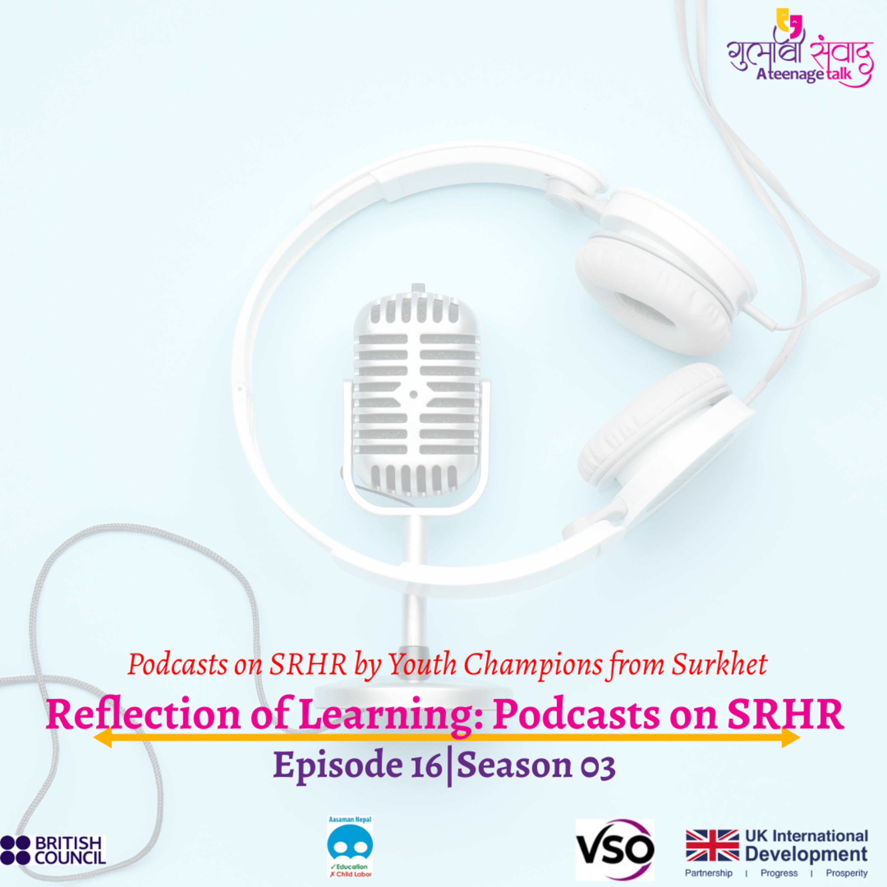 Episode 16, Season 03, Reflection of Learning: Podcasts on SRHR, Podcast Gulabi Sambad episode artwork
