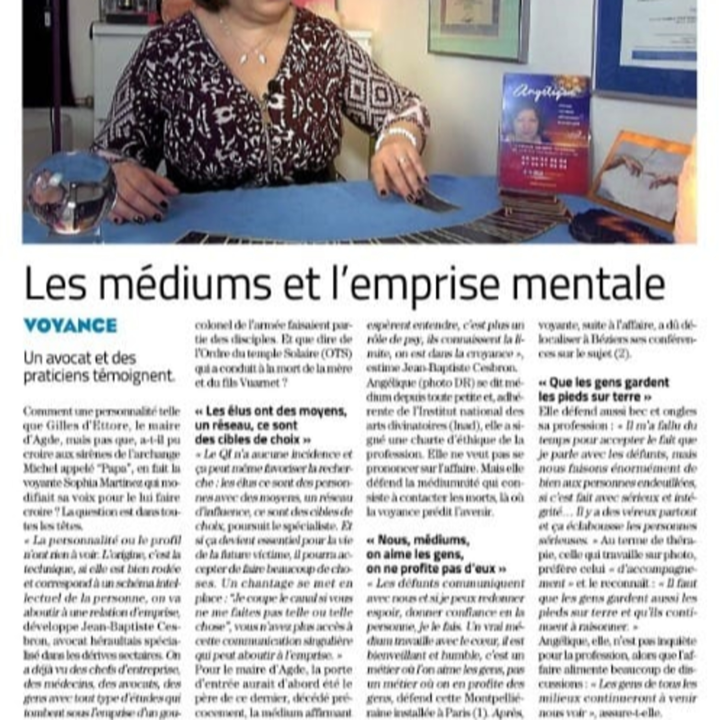 Les médiums et l'emprise Mentale article du Midi-Libre 07/04/2024 episode artwork