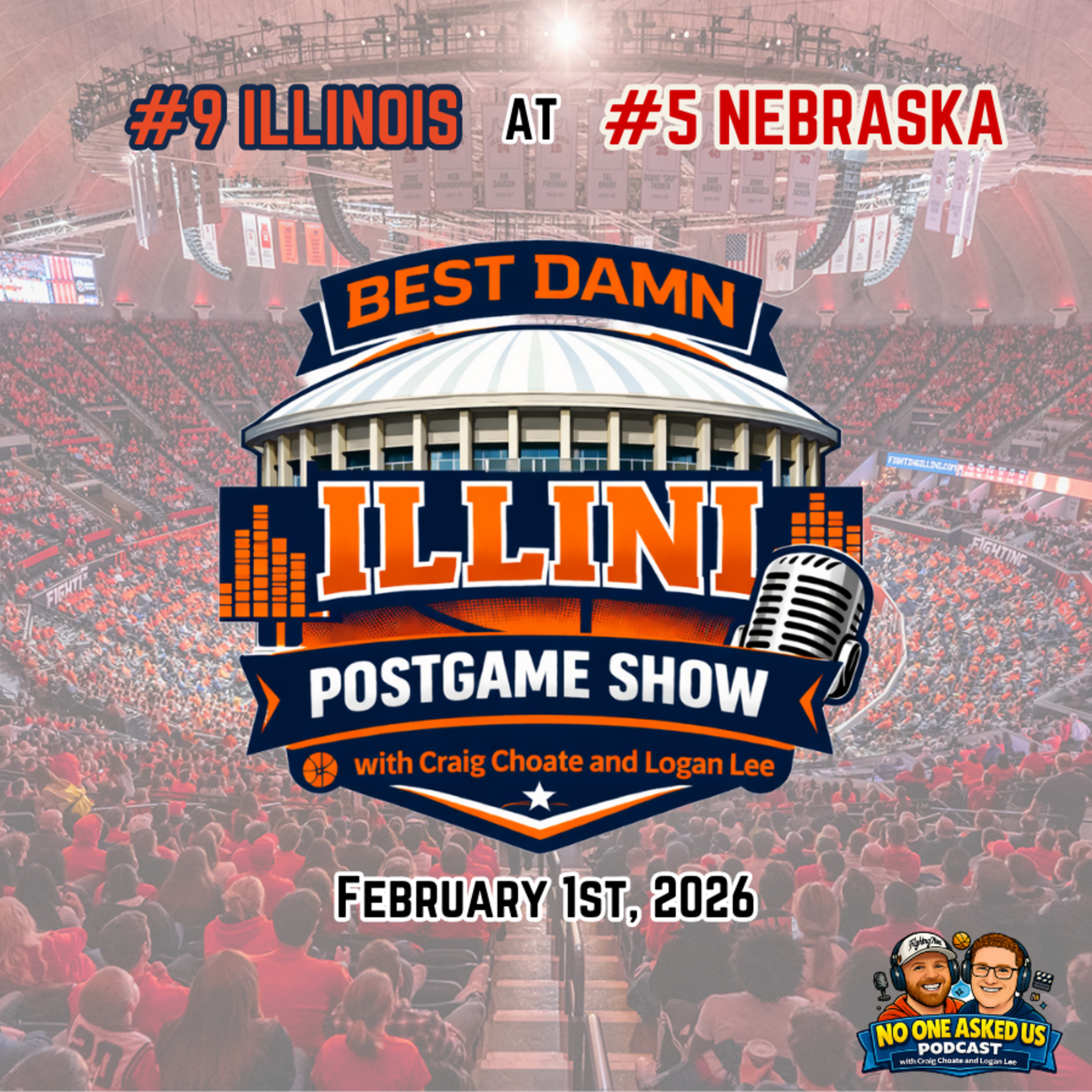 Best Damn Illini Postgame Show: at #5 Nebraska 2/1/26 episode artwork