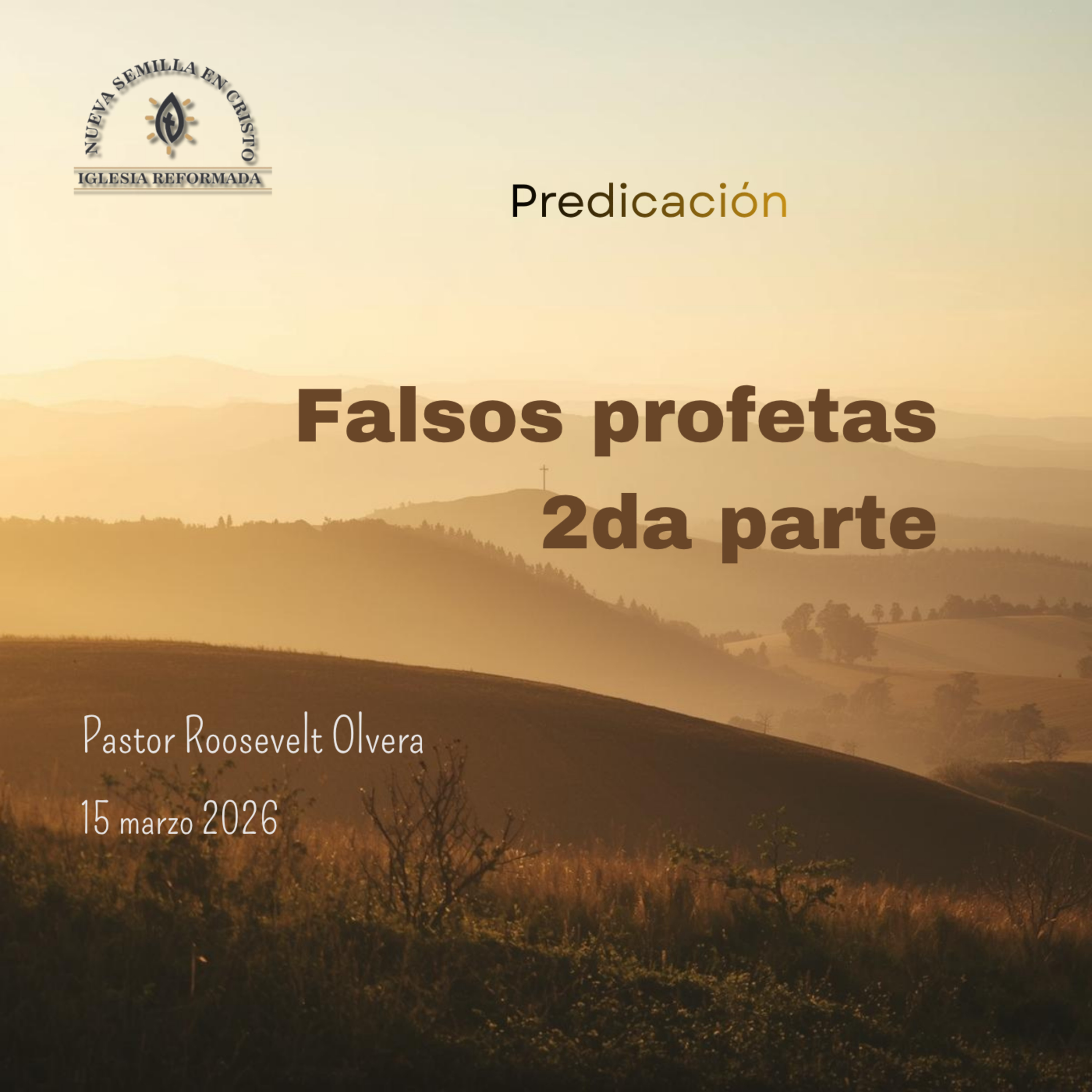 Portada de PREDICA DOMINICAL