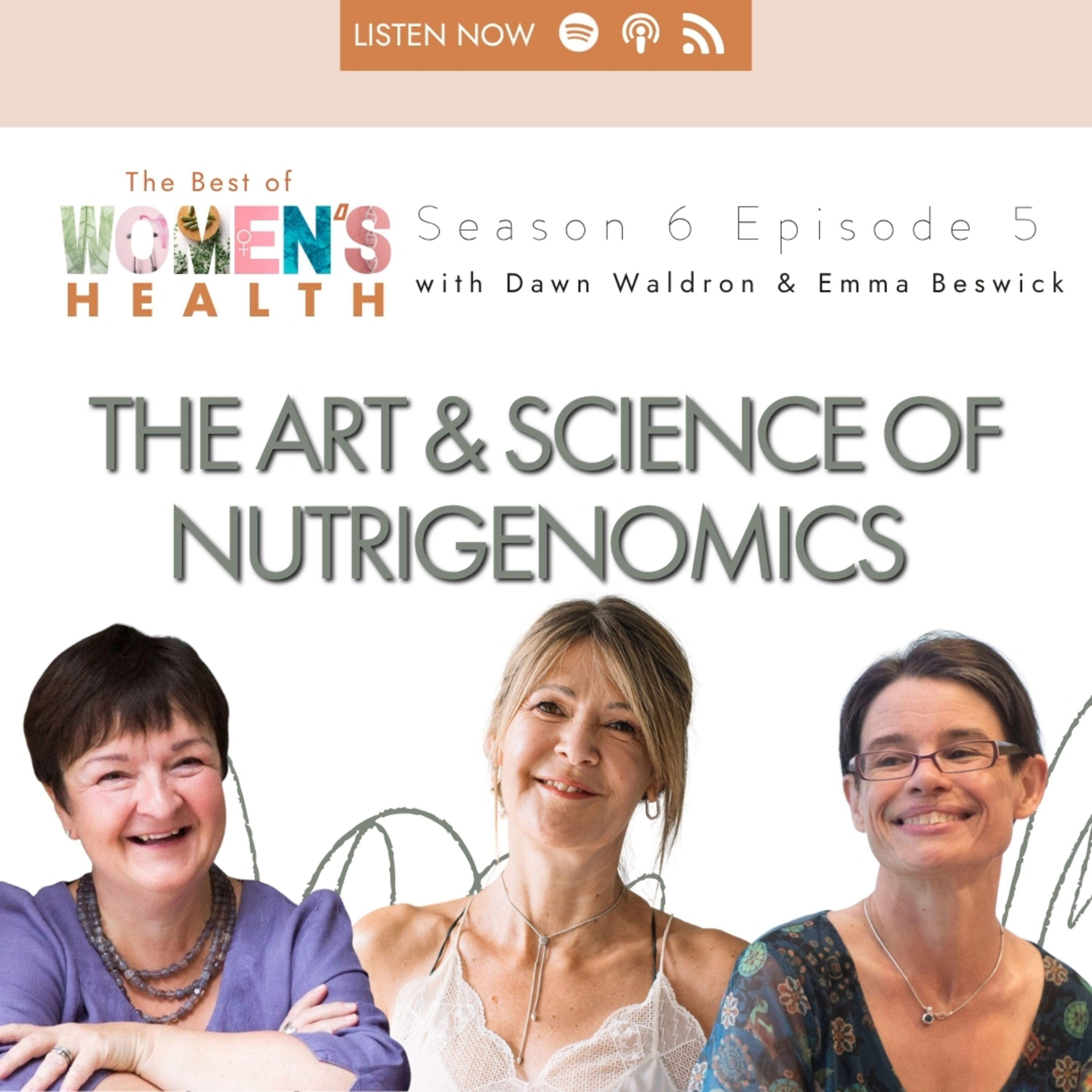 6.5 Dawn Waldron + Emma Beswick - The Art & Science of Nutrigenomics episode artwork