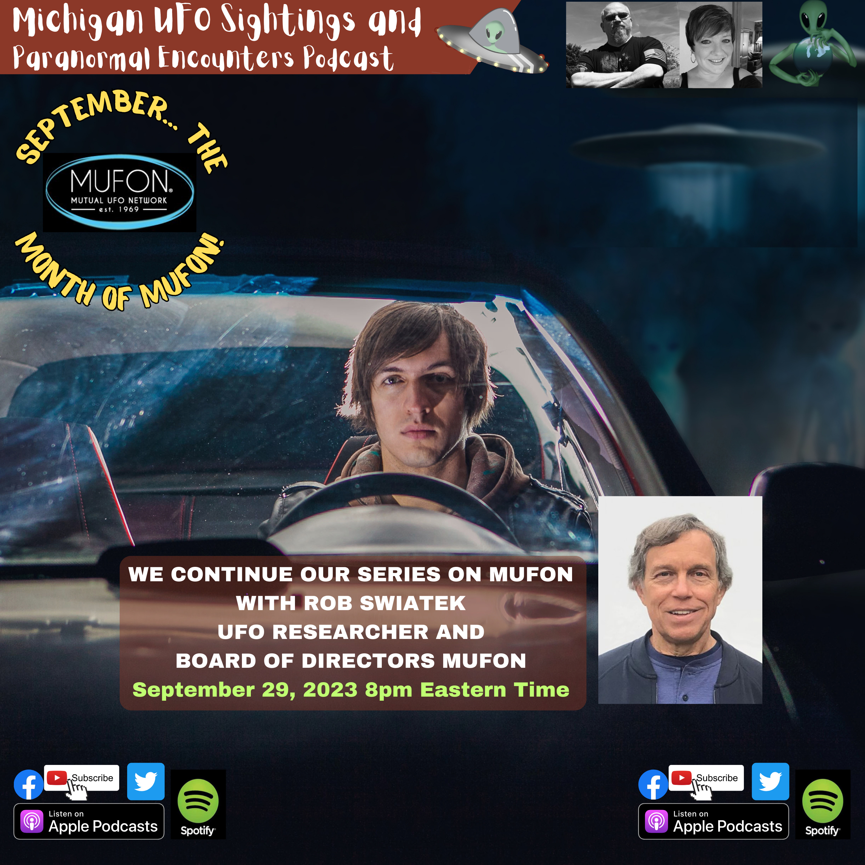 Episode 68 - Government UFO Revelations with MUFON Board Member Rob Swiatek episode artwork