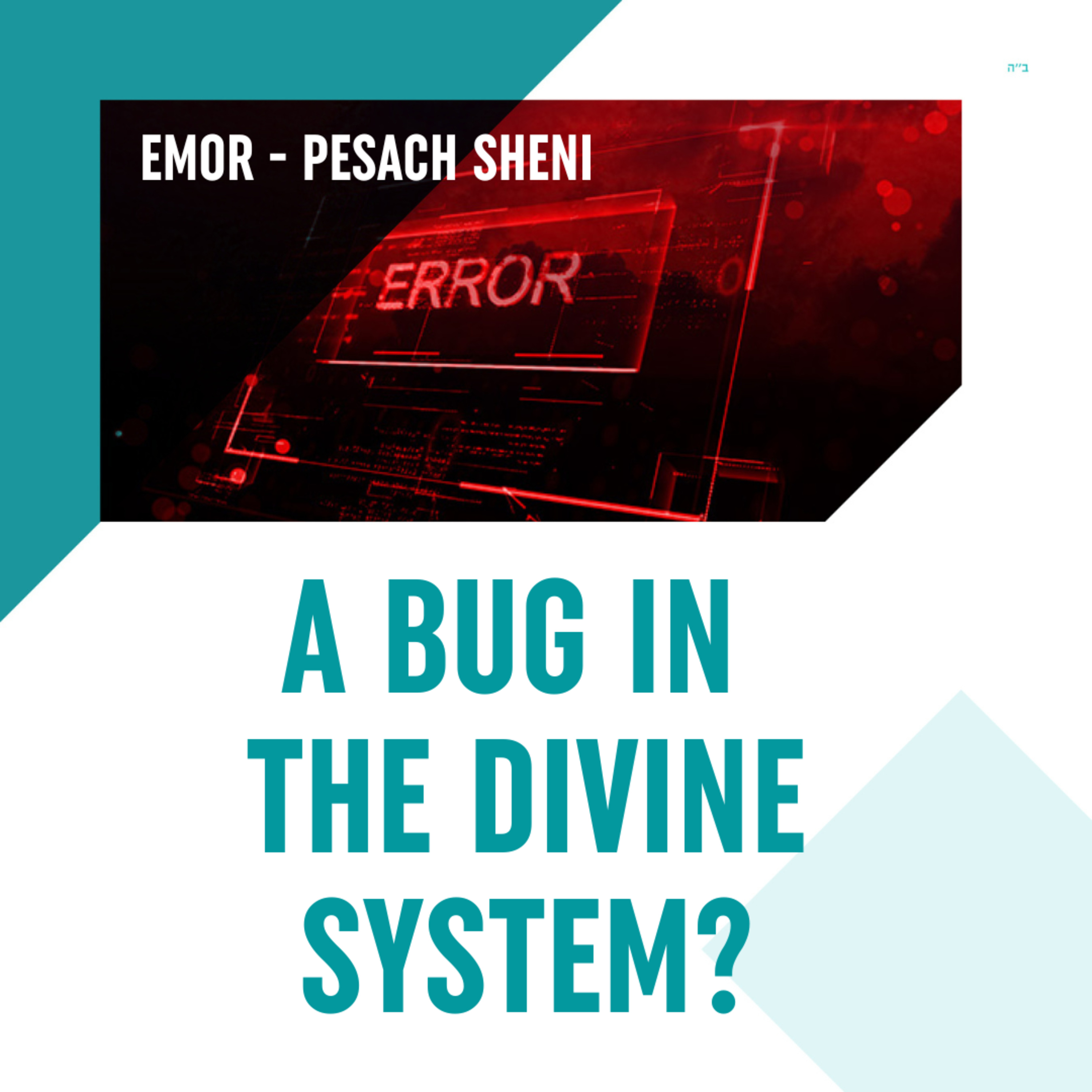 Torah Class - Emor – Pesach Sheni: A Bug In The Divine System? episode artwork