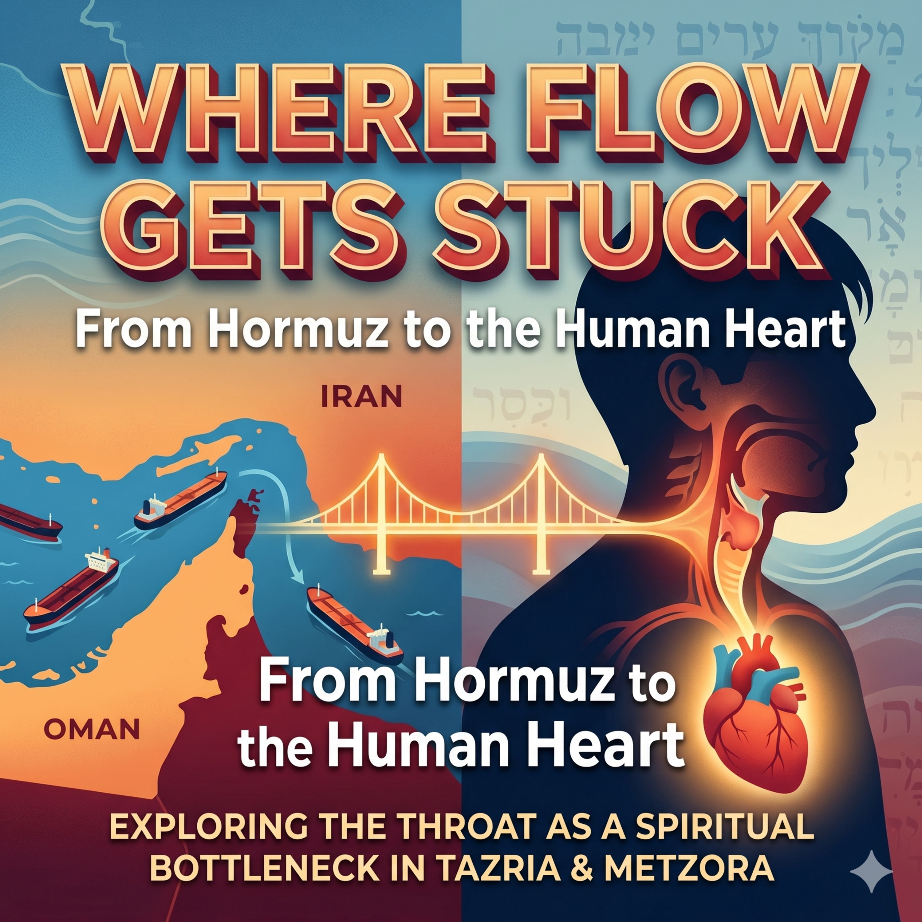 Where Flow Gets Stuck: From Hormuz to the Human Heart (Parshat Tazria-Metzora)