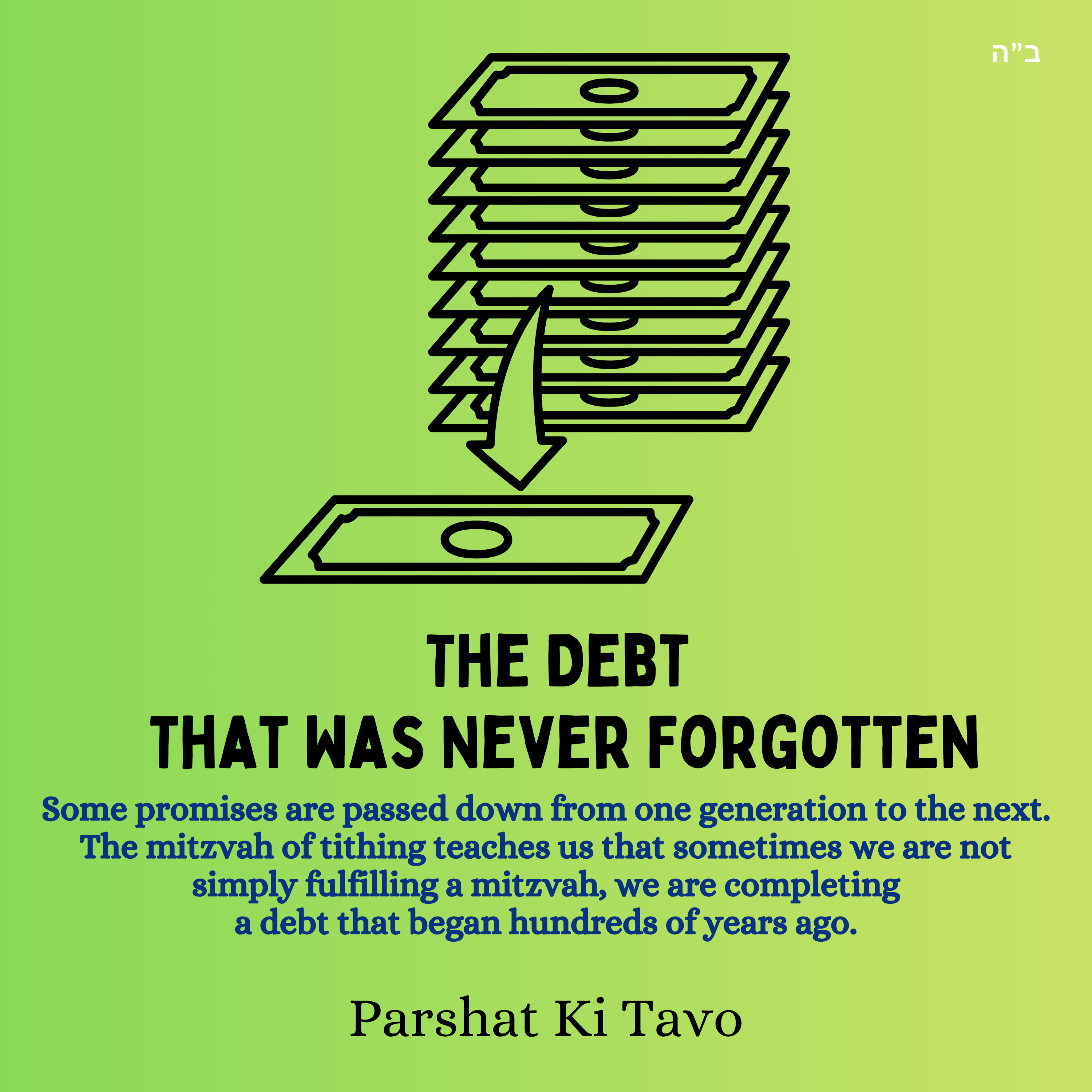 The Debt That Was Never Forgotten (Parshat Ki Tavo) episode artwork
